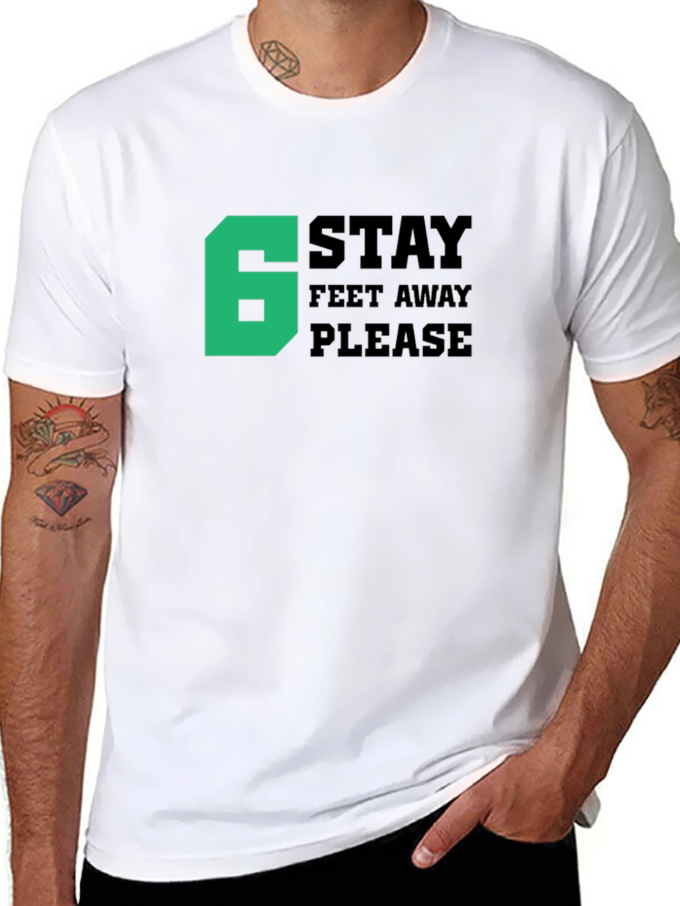 Social Distance T-Shirt - Stay 6 Feet Away