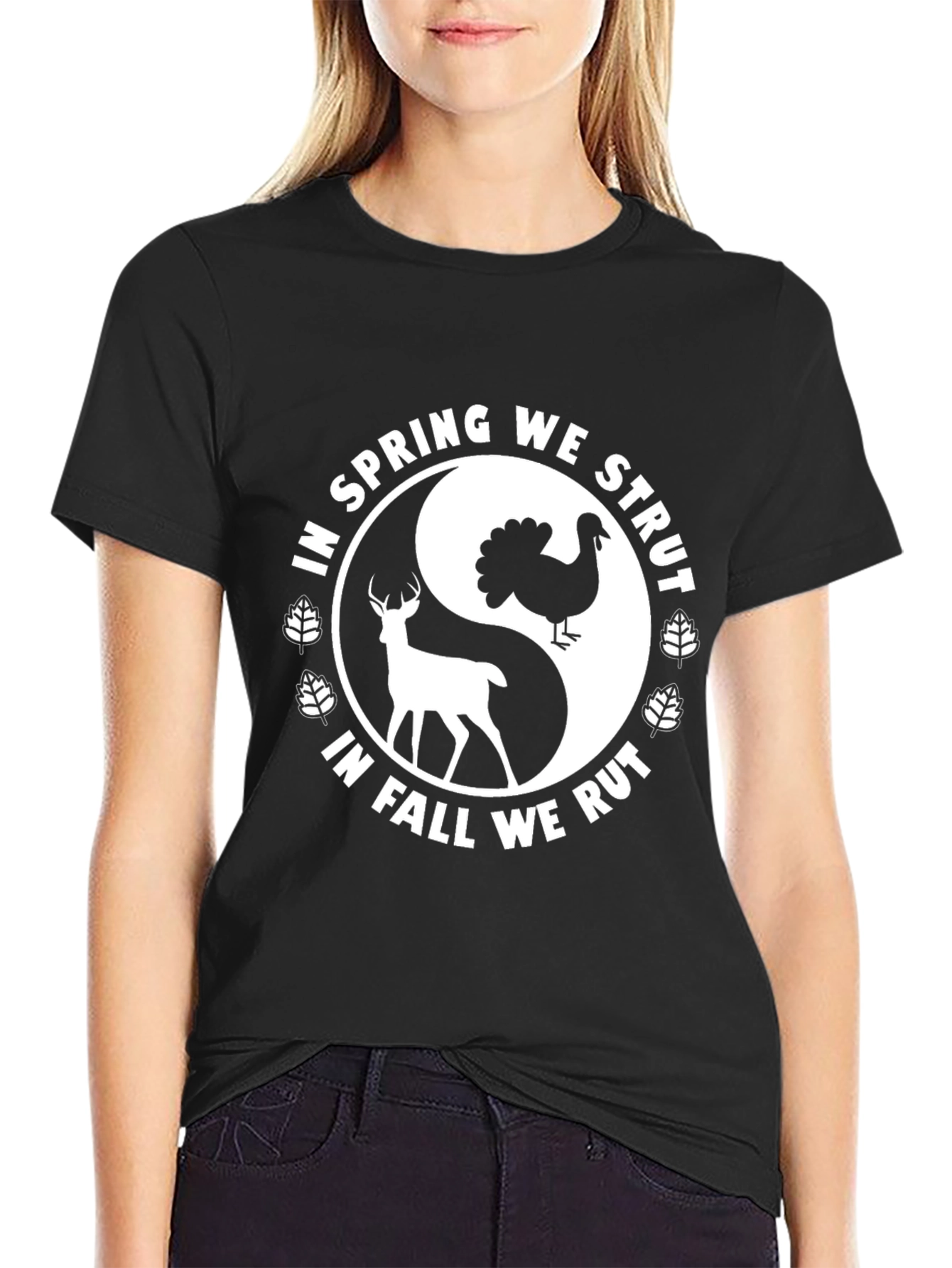 Spring Strut Fall Rut Yin Yang Tee