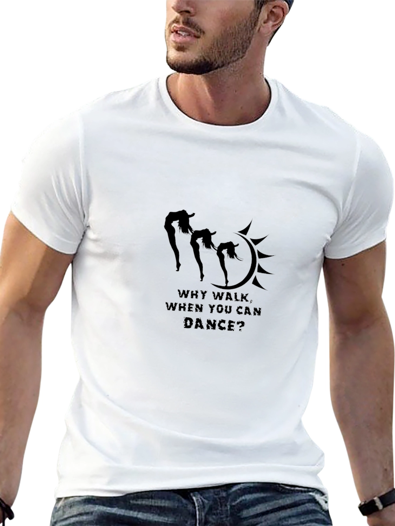 Why Walk When You Can Dance Black T-Shirt
