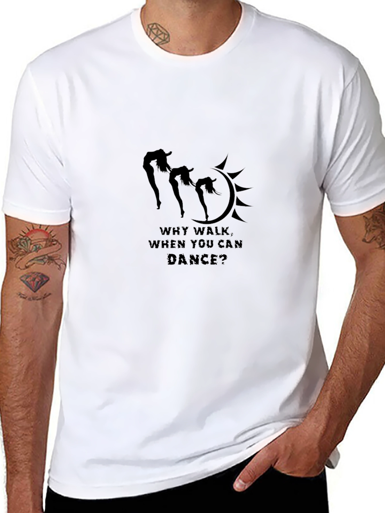 Why Walk When You Can Dance Black T-Shirt