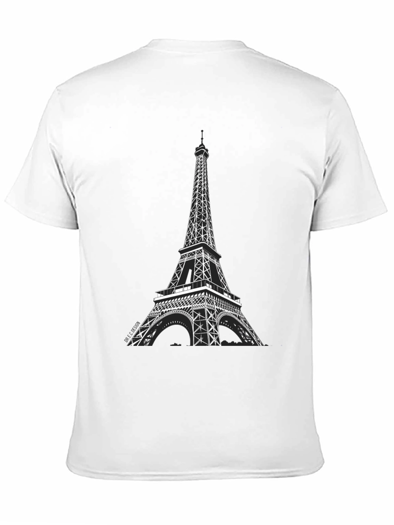 Eiffel Tower Graphic Tee - Black