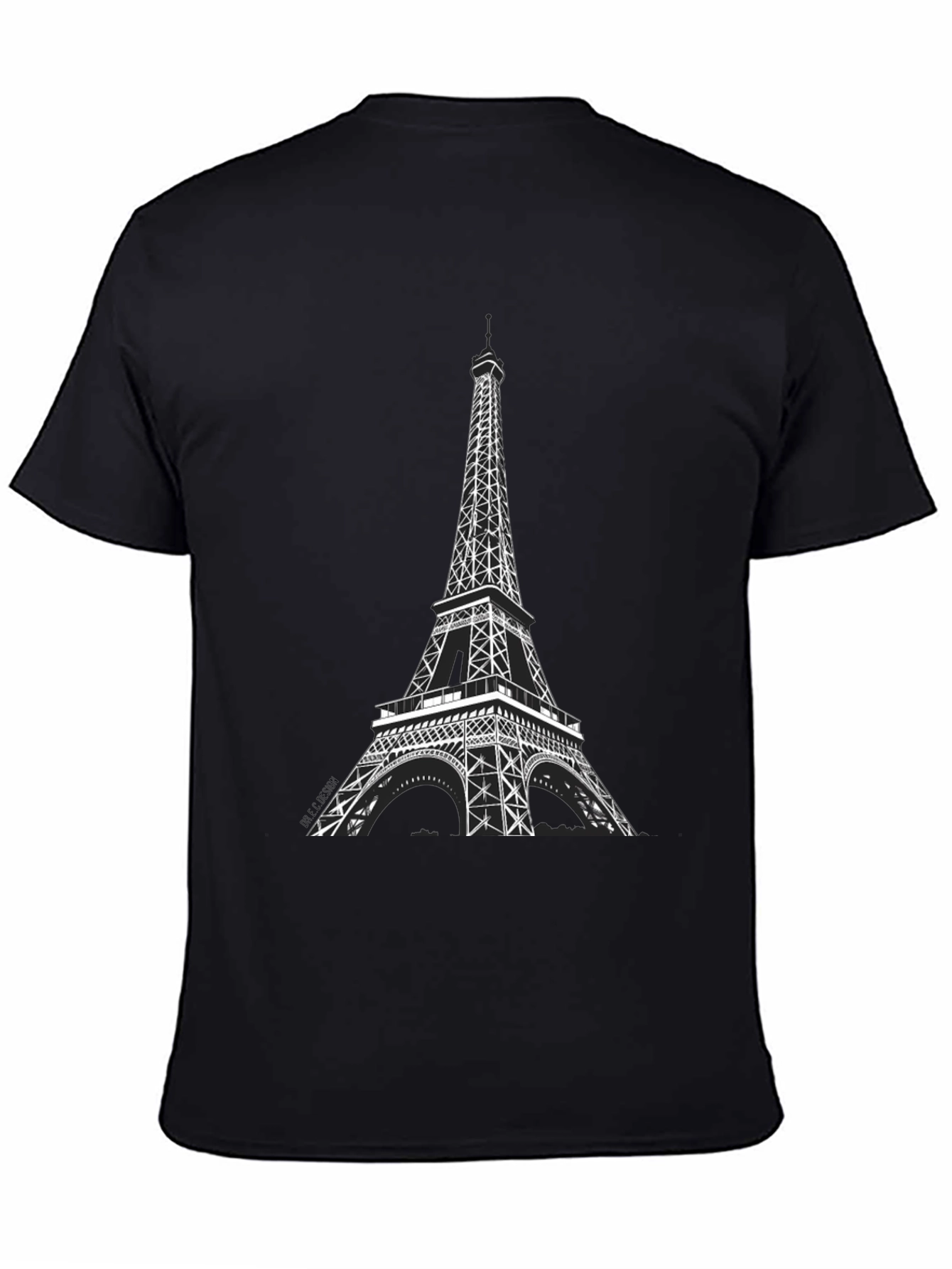 Eiffel Tower Graphic Tee - Black