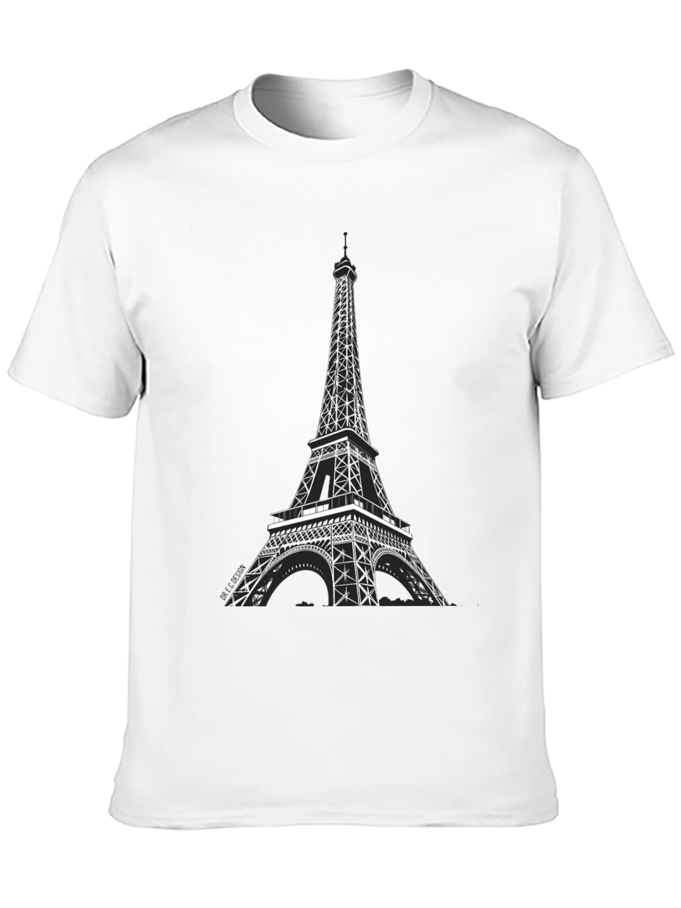 Eiffel Tower Graphic Tee - Black