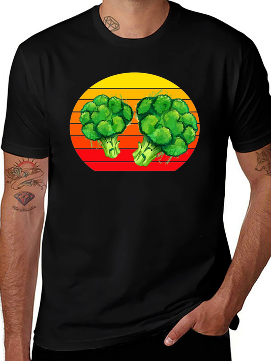 Retro Broccoli T-Shirt - Vintage Vegetable Graphic Tee
