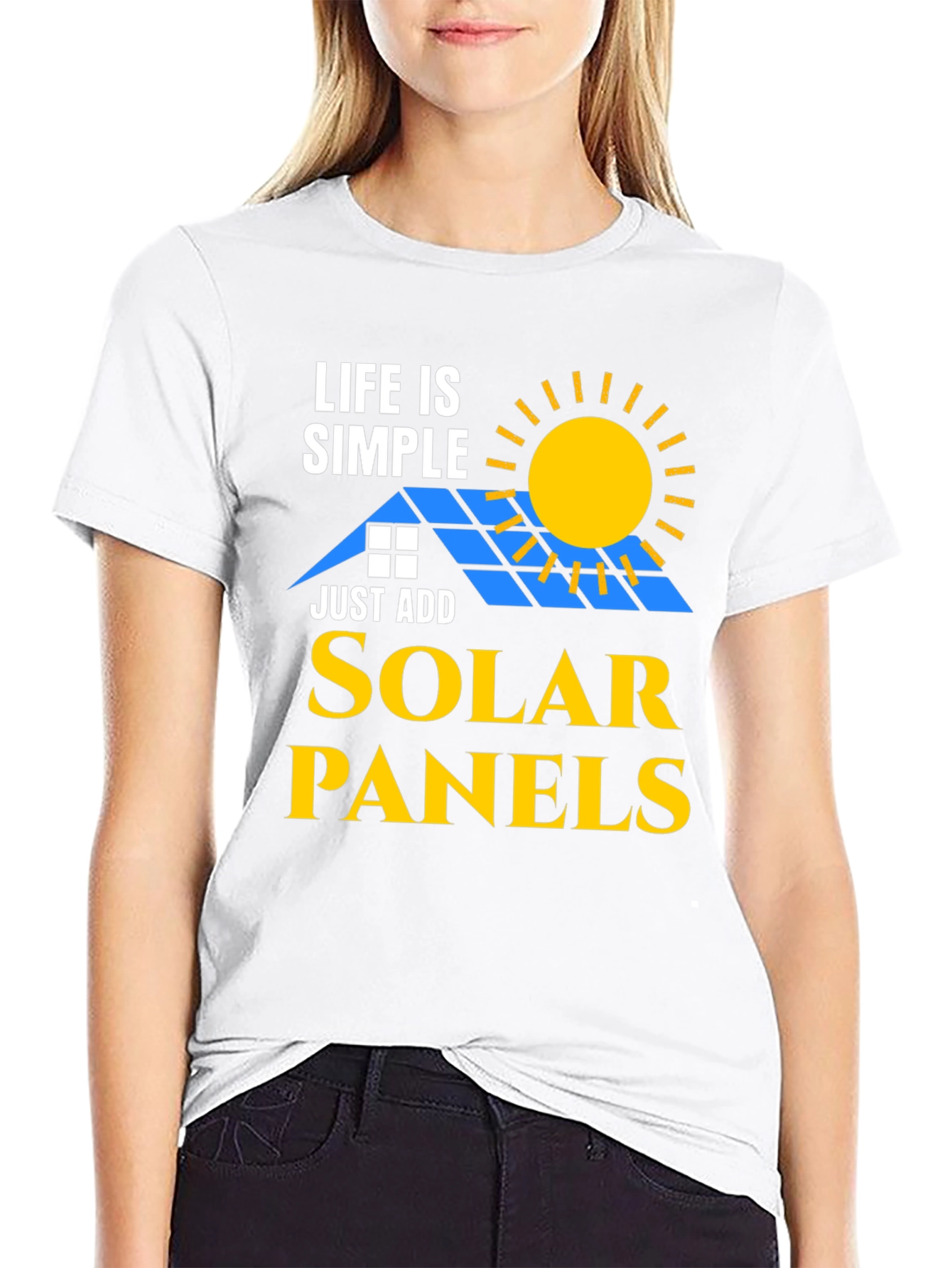 Life is Simple Solar Panels T-Shirt