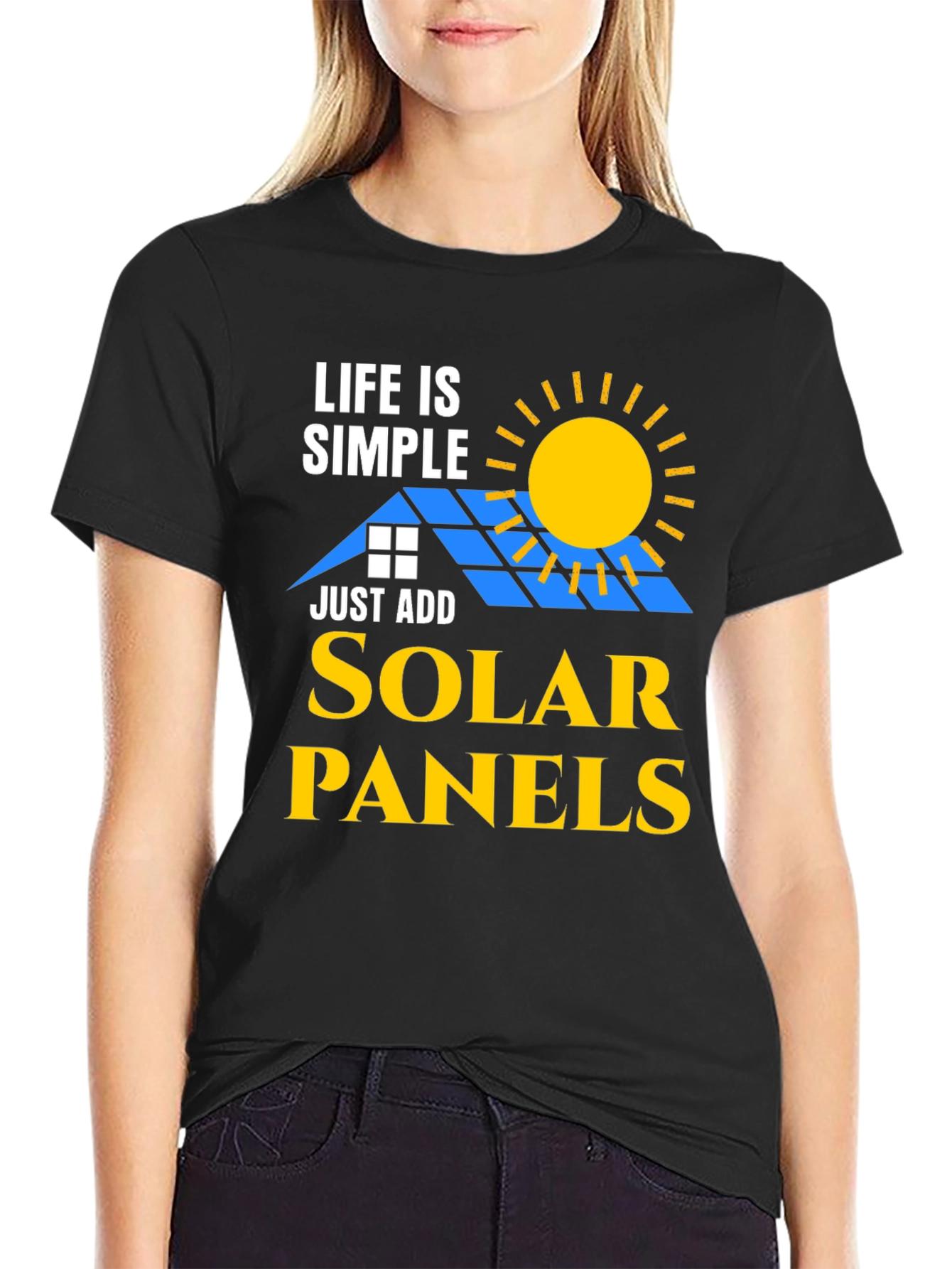 Life is Simple Solar Panels T-Shirt