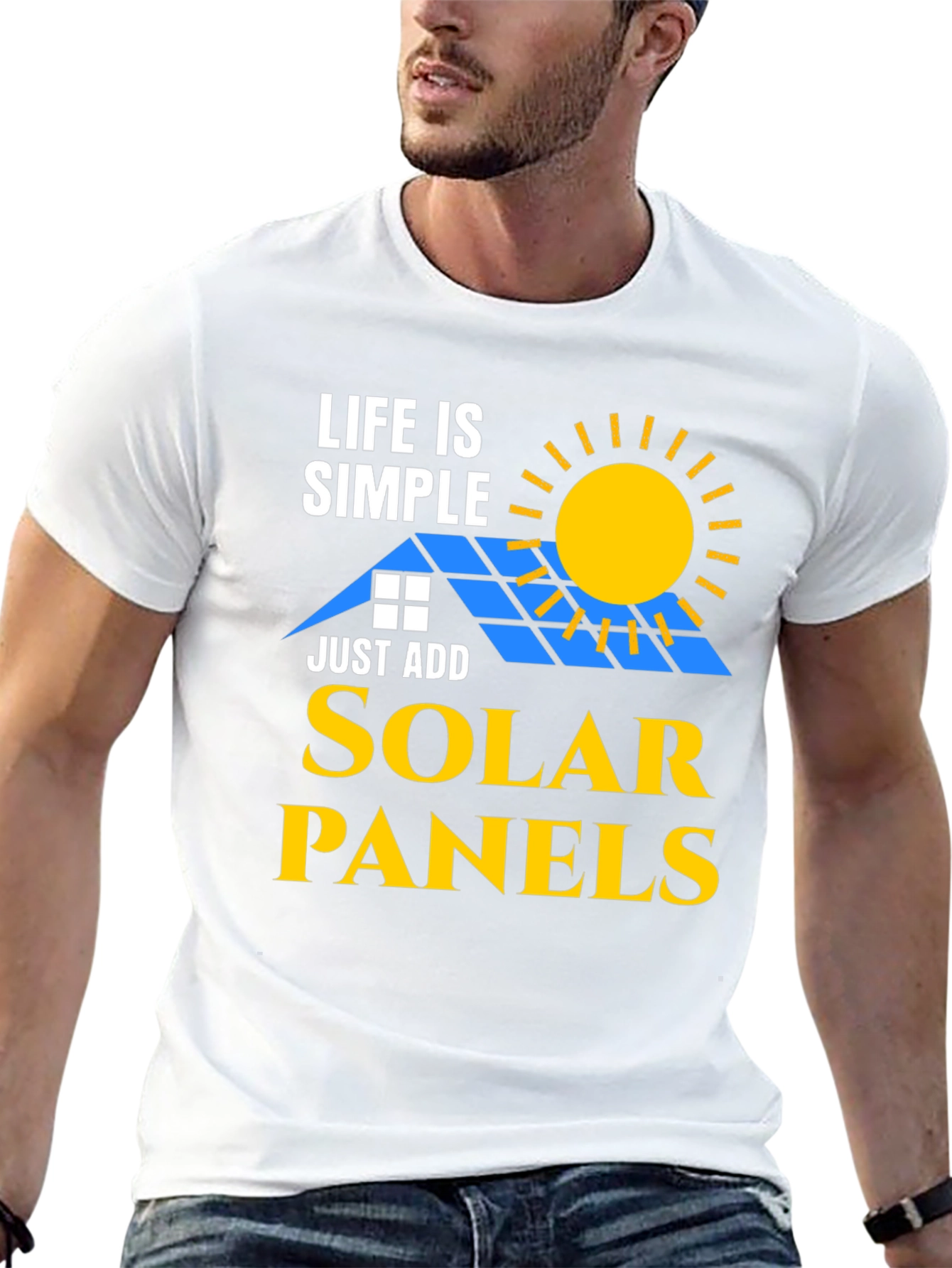 Life is Simple Solar Panels T-Shirt