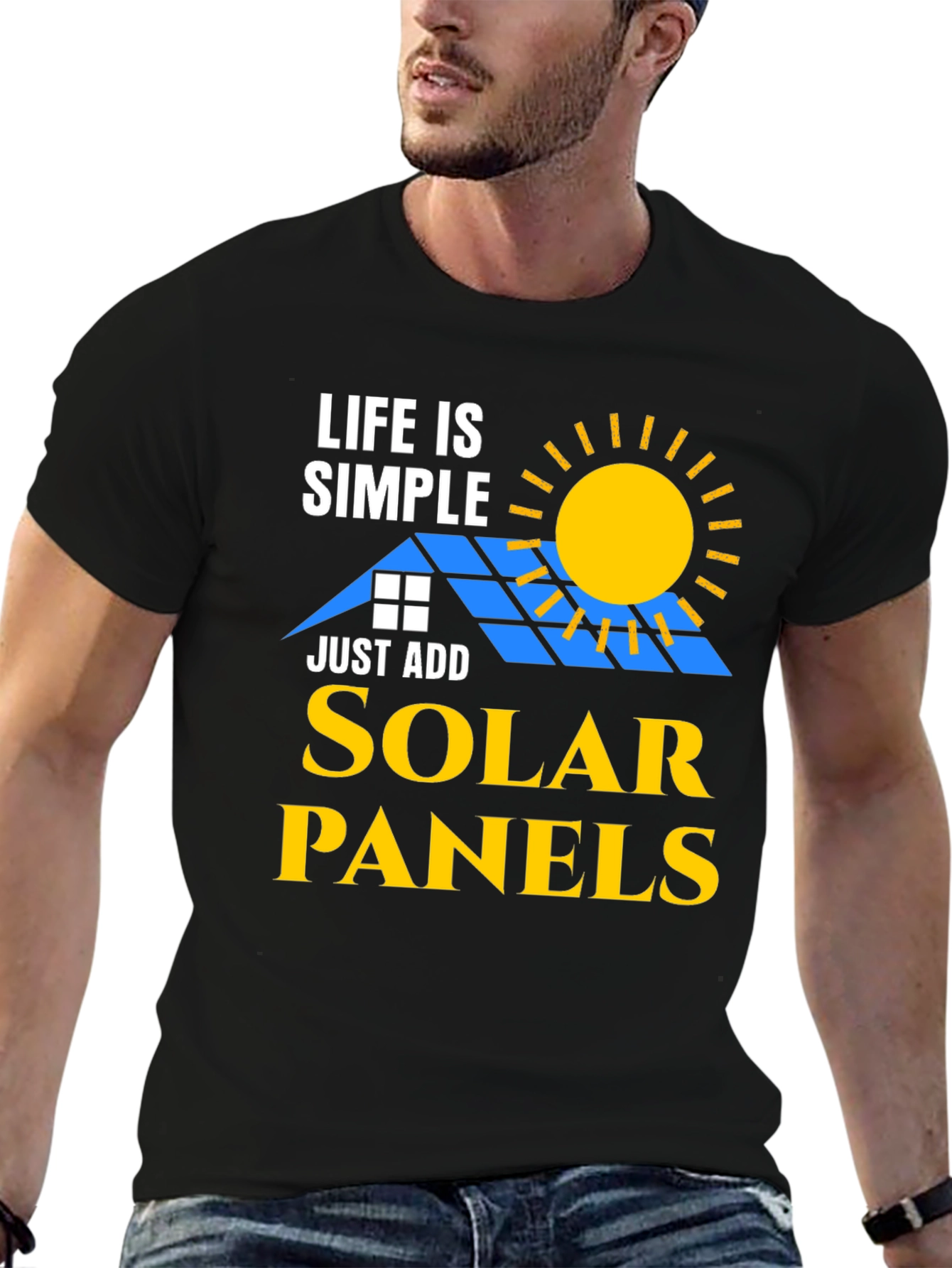 Life is Simple Solar Panels T-Shirt