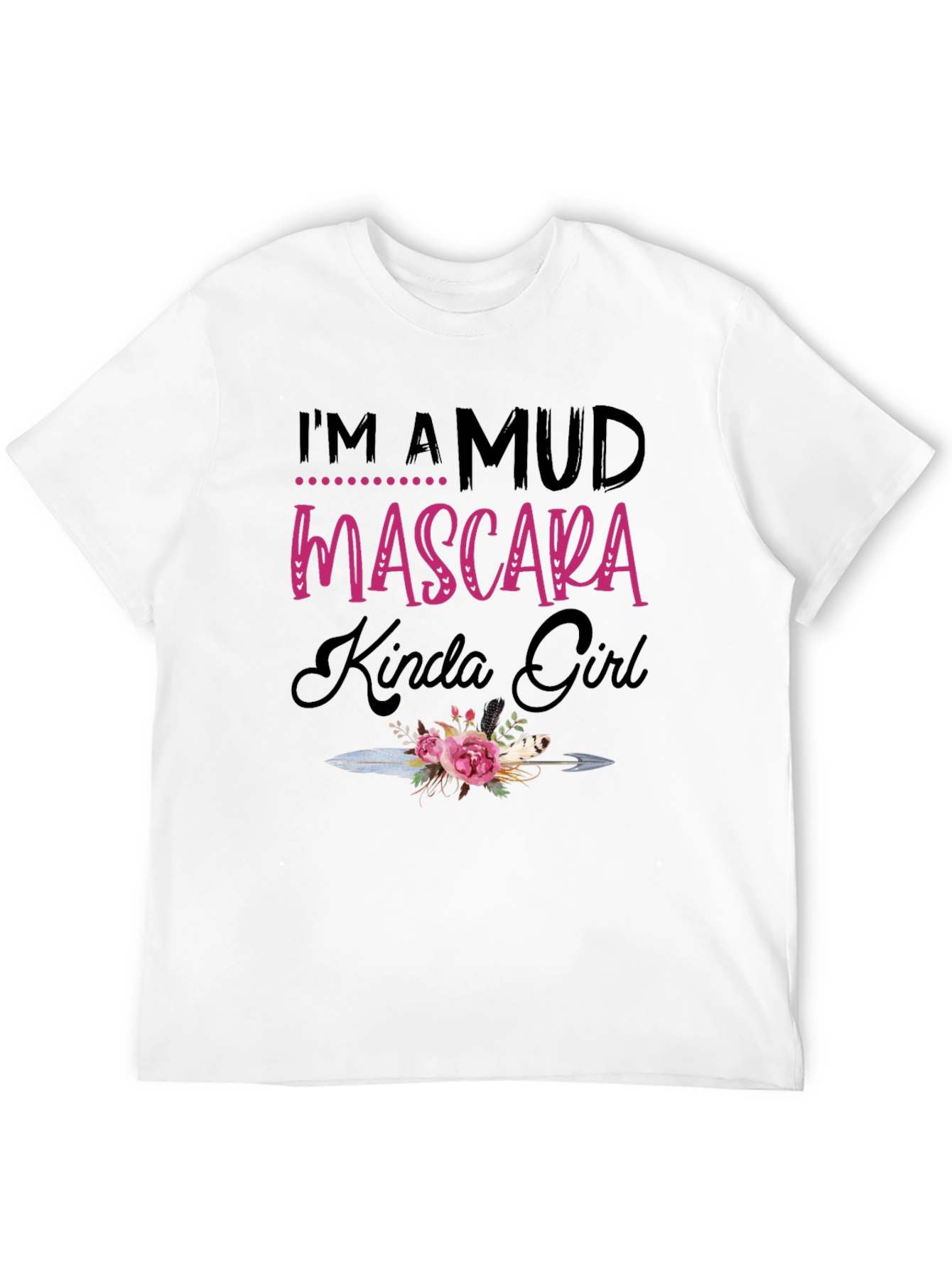 Mud Mascara Kinda Girl Black T-Shirt