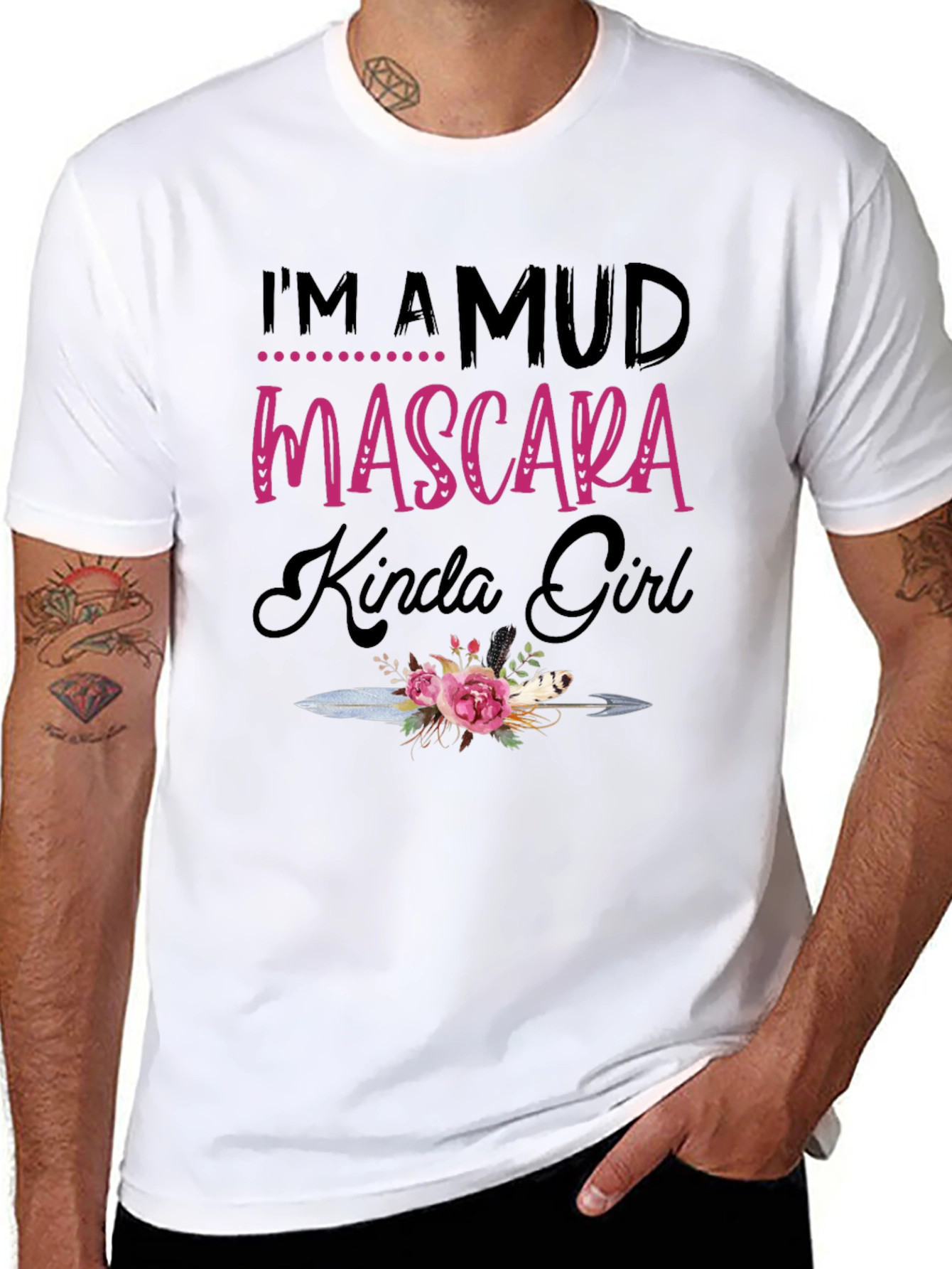Mud Mascara Kinda Girl Black T-Shirt