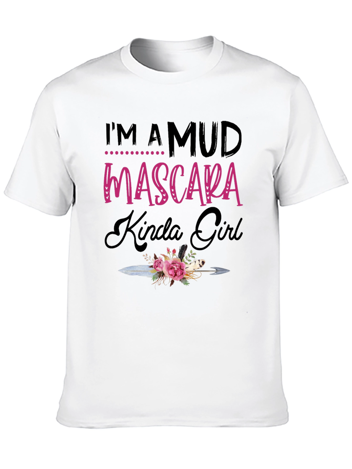 Mud Mascara Kinda Girl Black T-Shirt