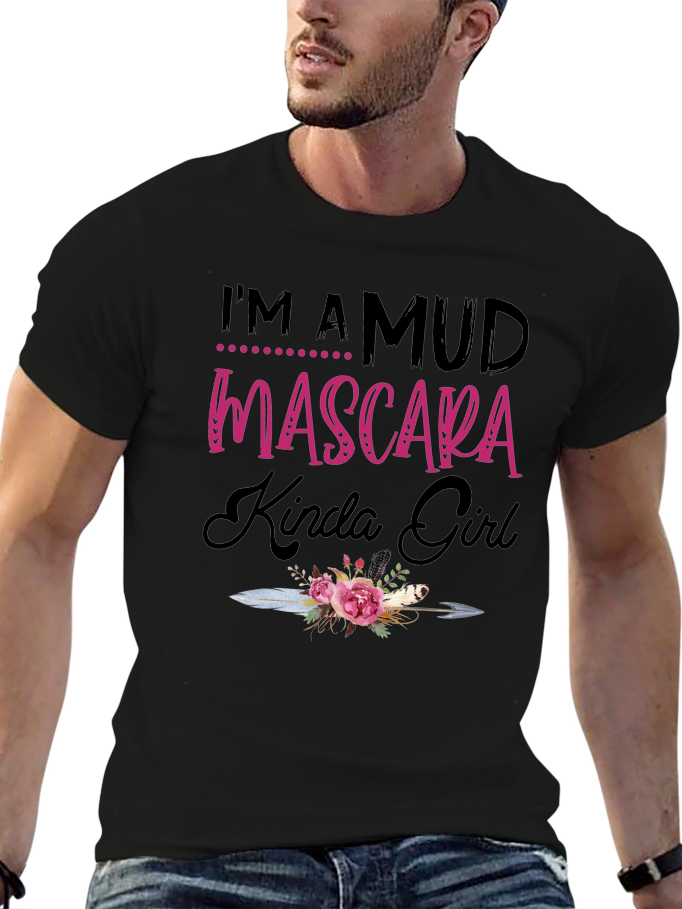 Mud Mascara Kinda Girl Black T-Shirt