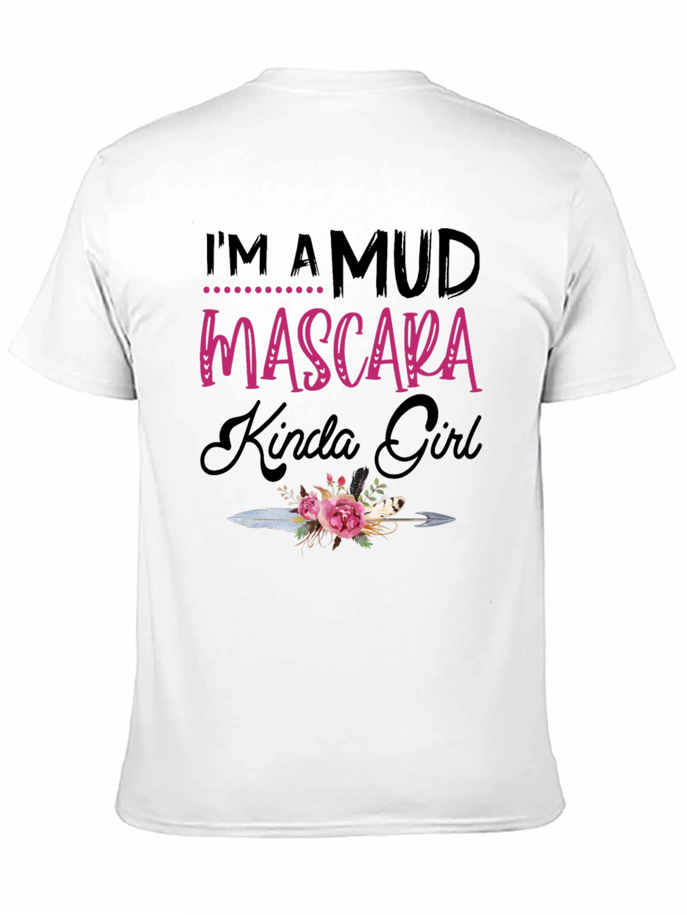 Mud Mascara Kinda Girl Black T-Shirt