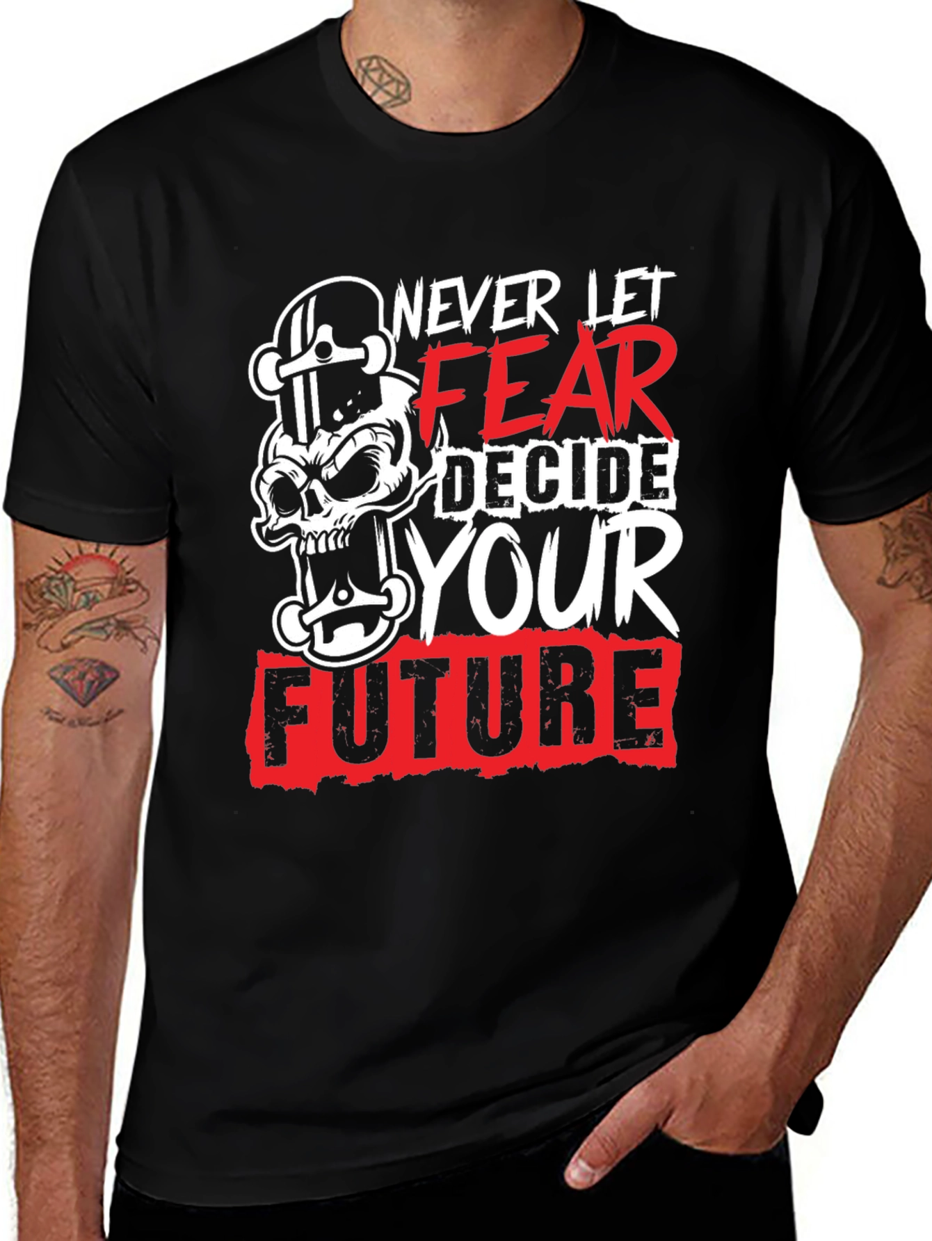 Never Let Fear Decide Your Future Graphic Tee