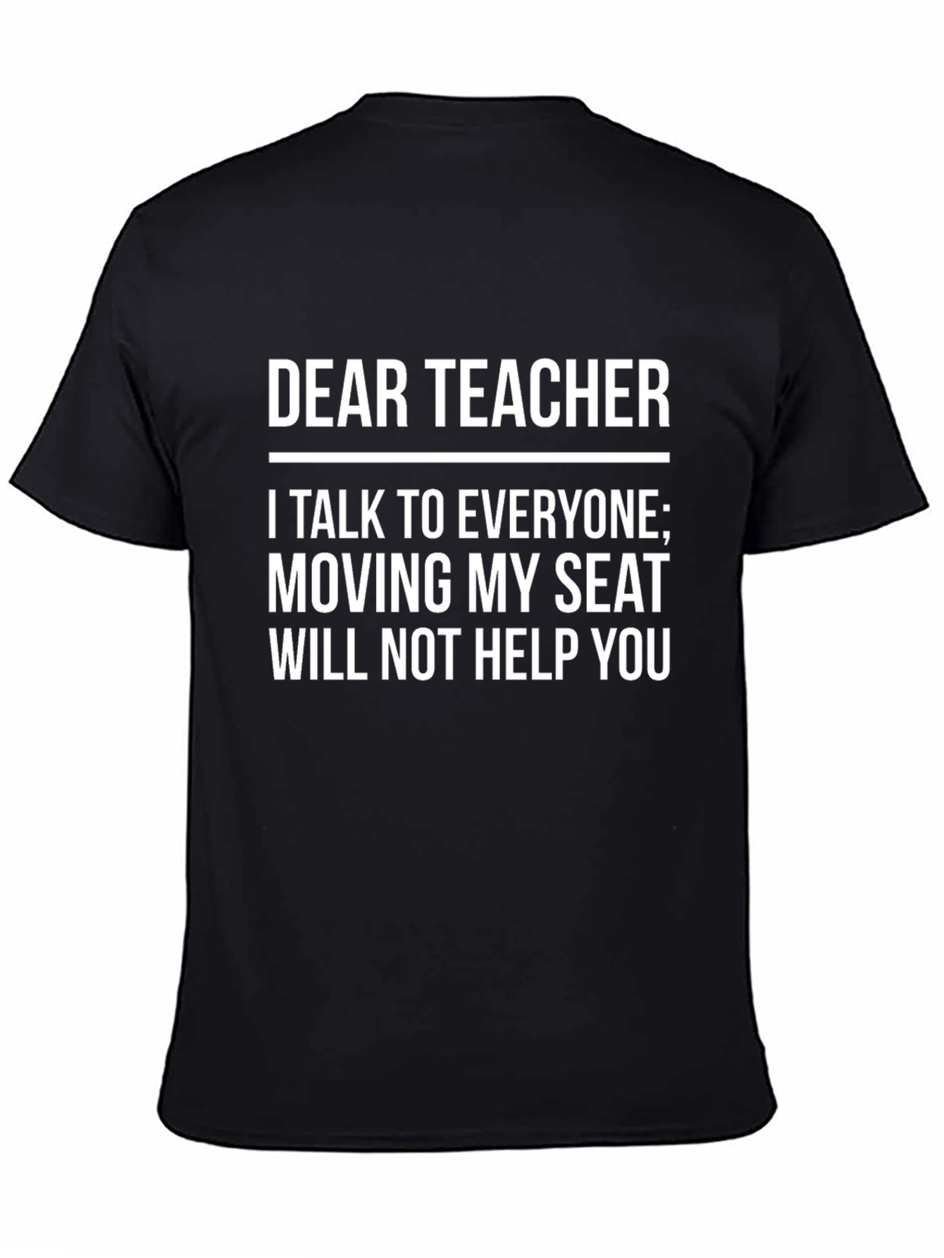 Dear Teacher T-Shirt - Funny Student Slogan Tee