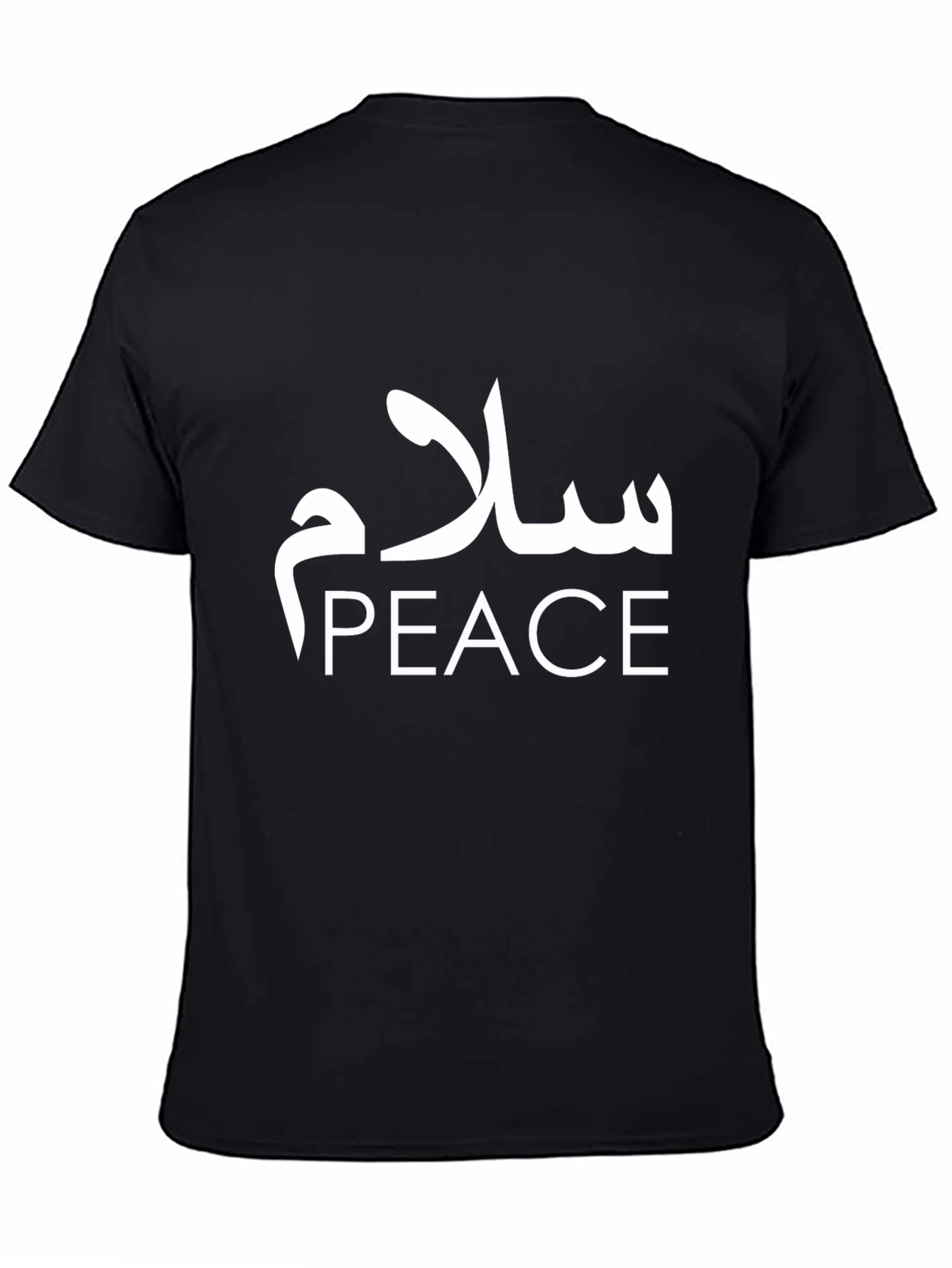 Peace T-Shirt - Black Cotton Graphic Tee