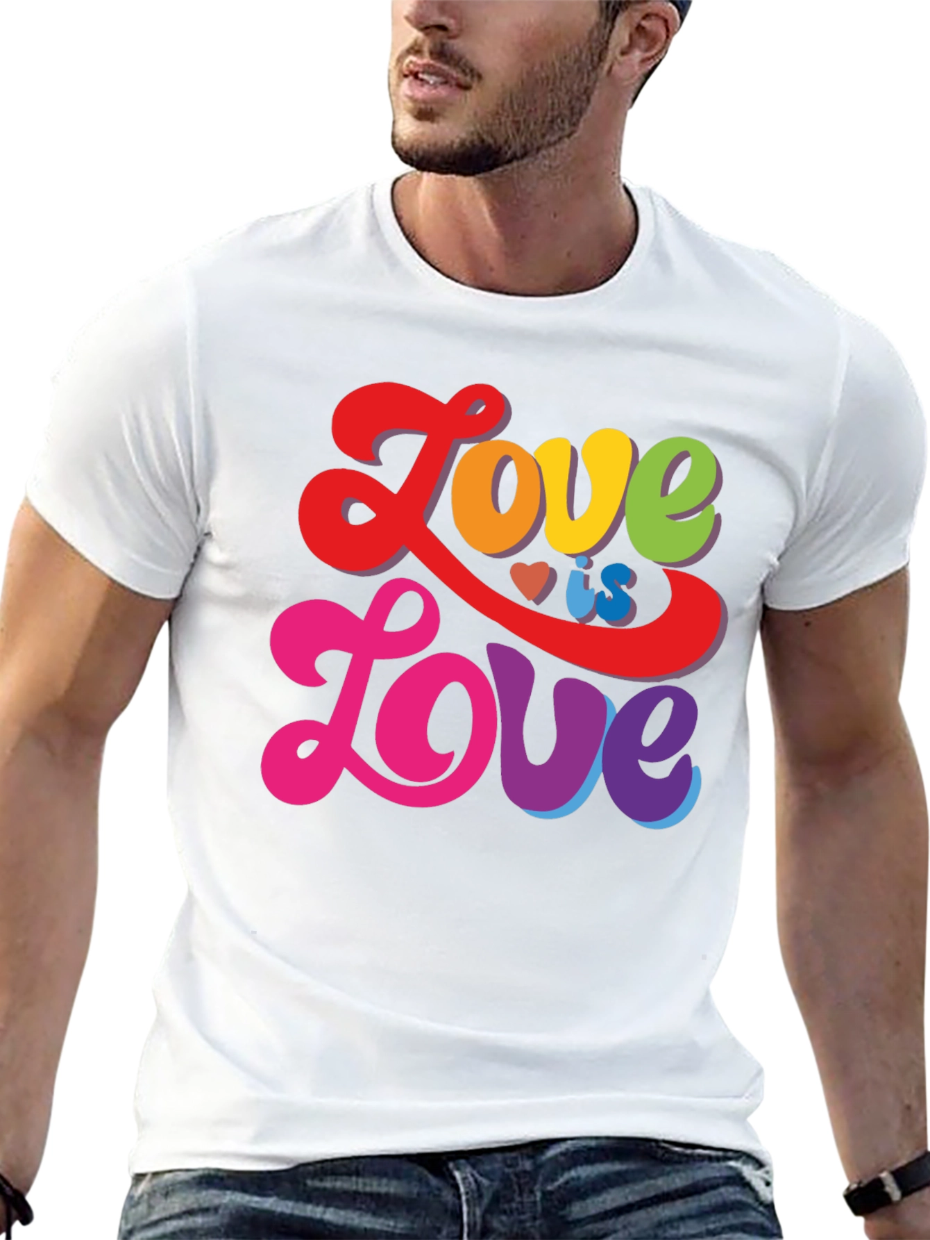 Love Is Love Rainbow T-Shirt - Pride Apparel