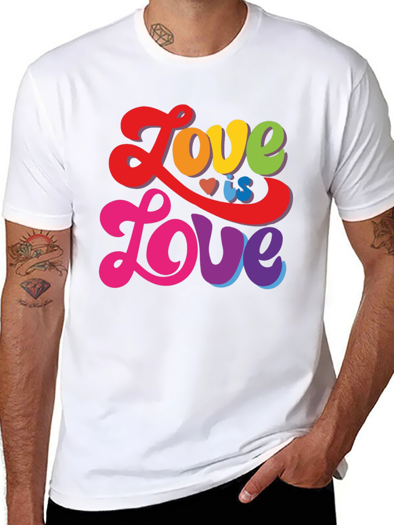 Love Is Love Rainbow T-Shirt - Pride Apparel