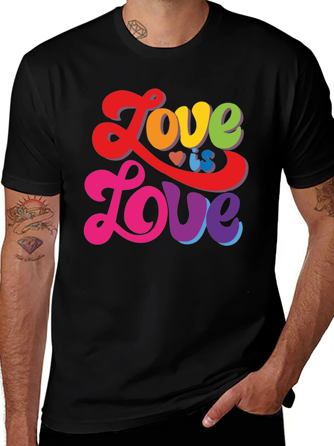 Love Is Love Rainbow T-Shirt - Pride Apparel