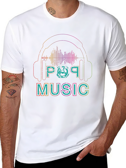 Pop Music Graphic Tee - Unique Design