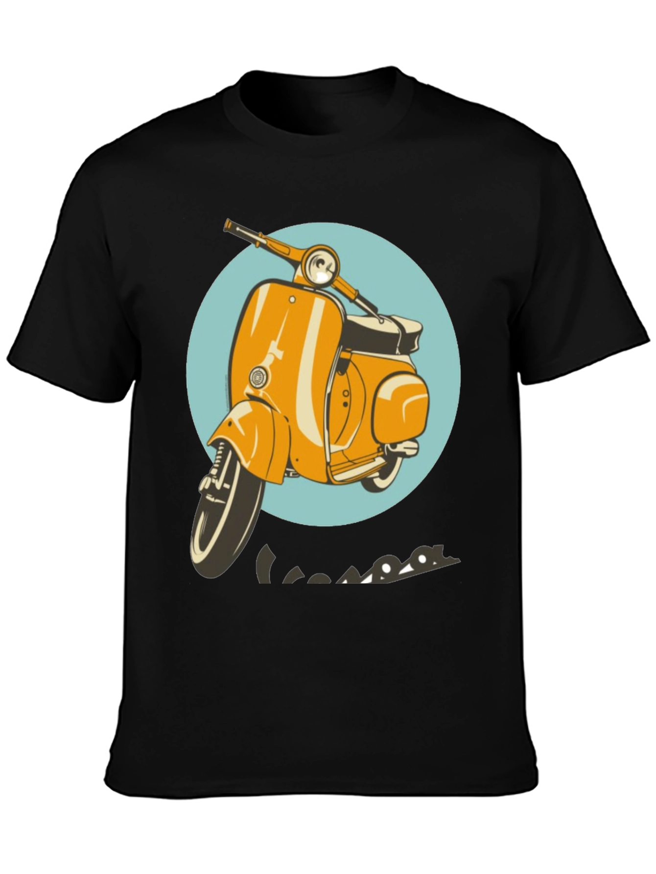 Retro Vespa Scooter Graphic T-Shirt