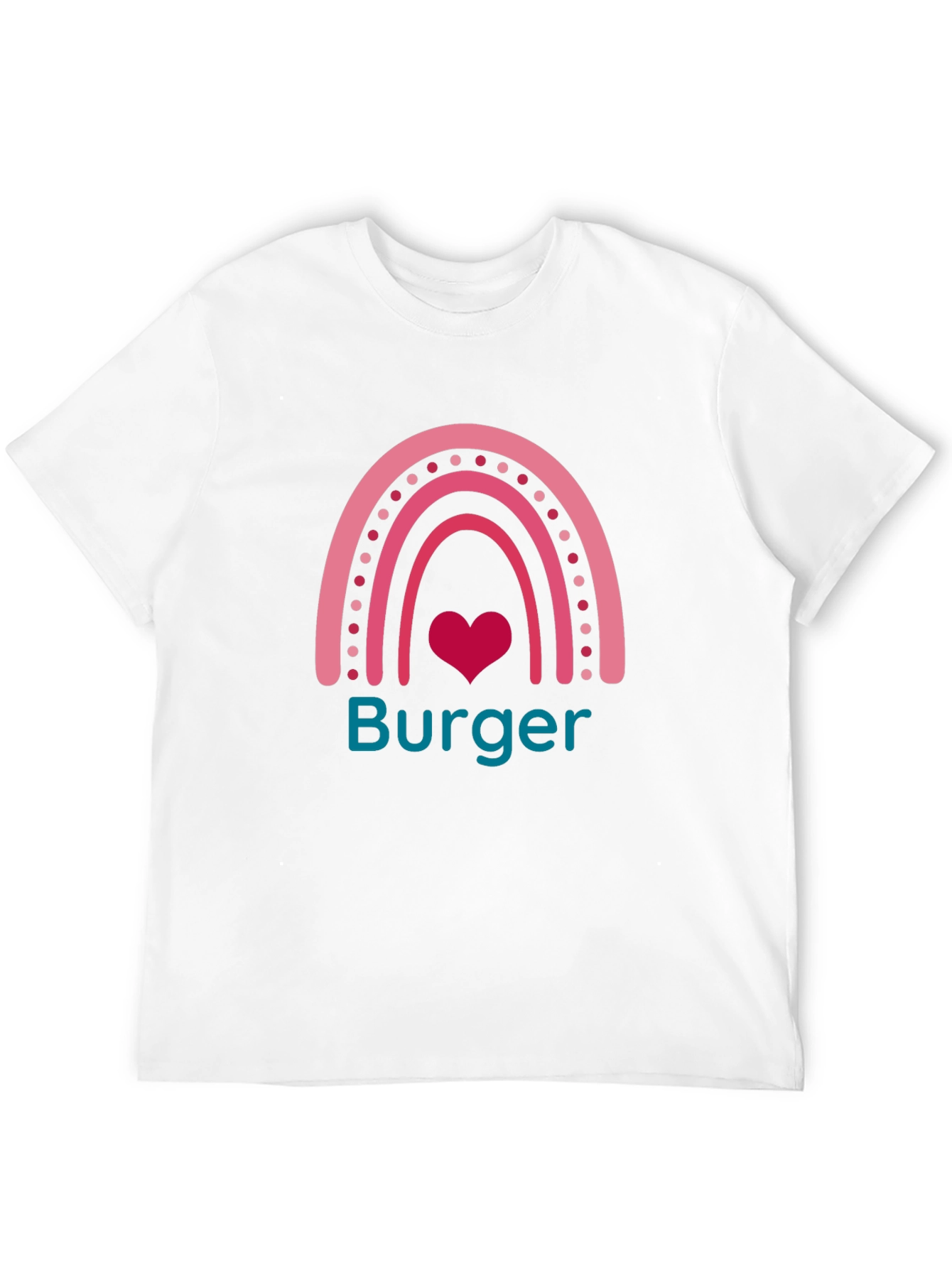 Burger Rainbow Graphic T-Shirt