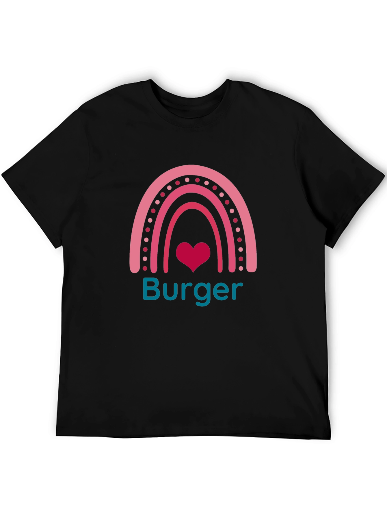 Burger Rainbow Graphic T-Shirt