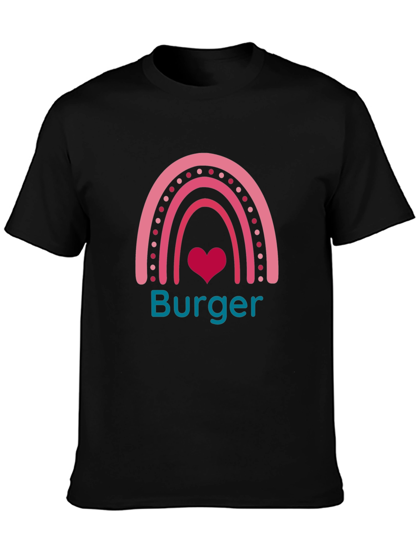 Burger Rainbow Graphic T-Shirt