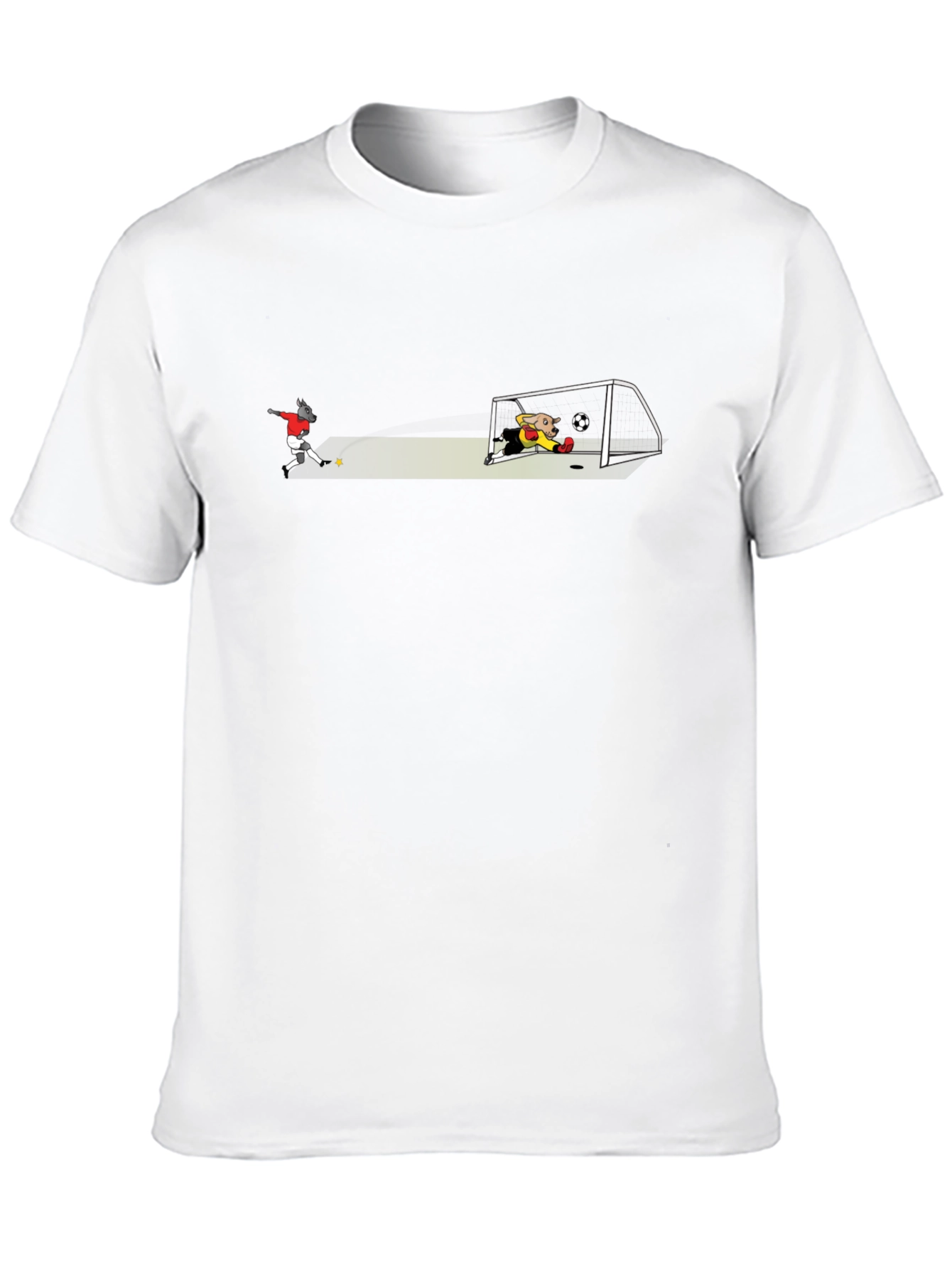 Soccer Goal Graphic T-Shirt - Black
