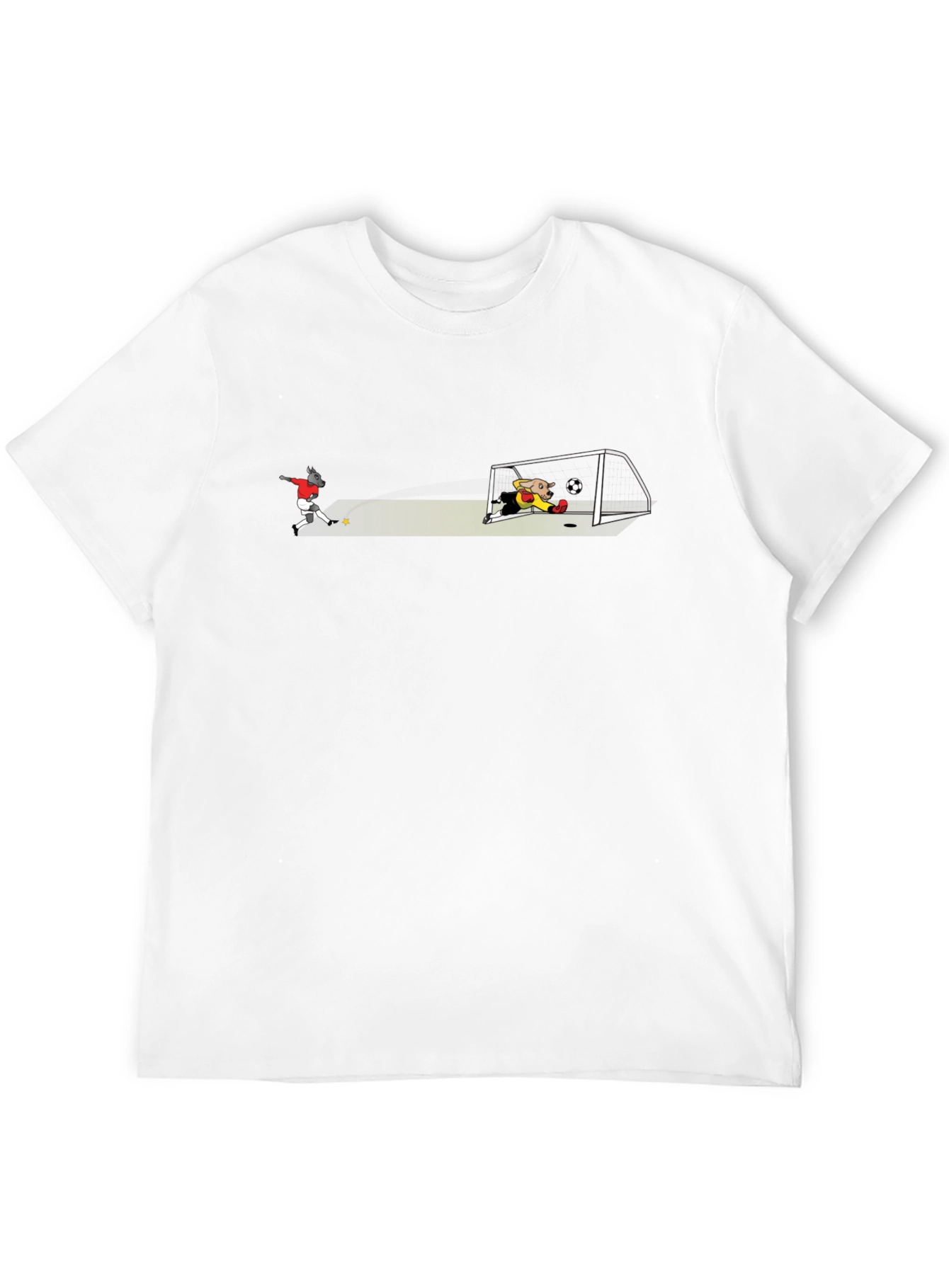Soccer Goal Graphic T-Shirt - Black