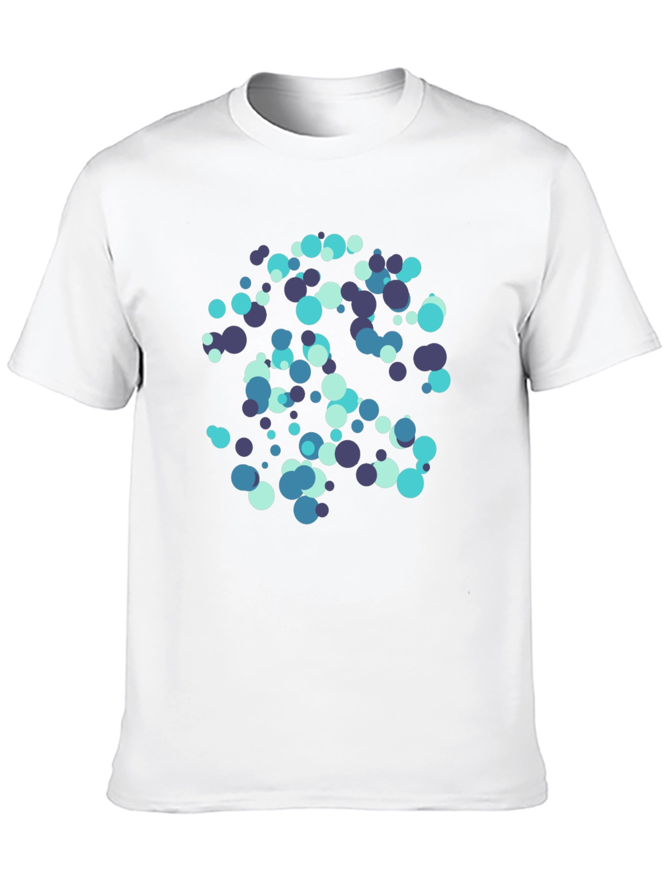 Abstract Circles Black T-Shirt - Modern Design