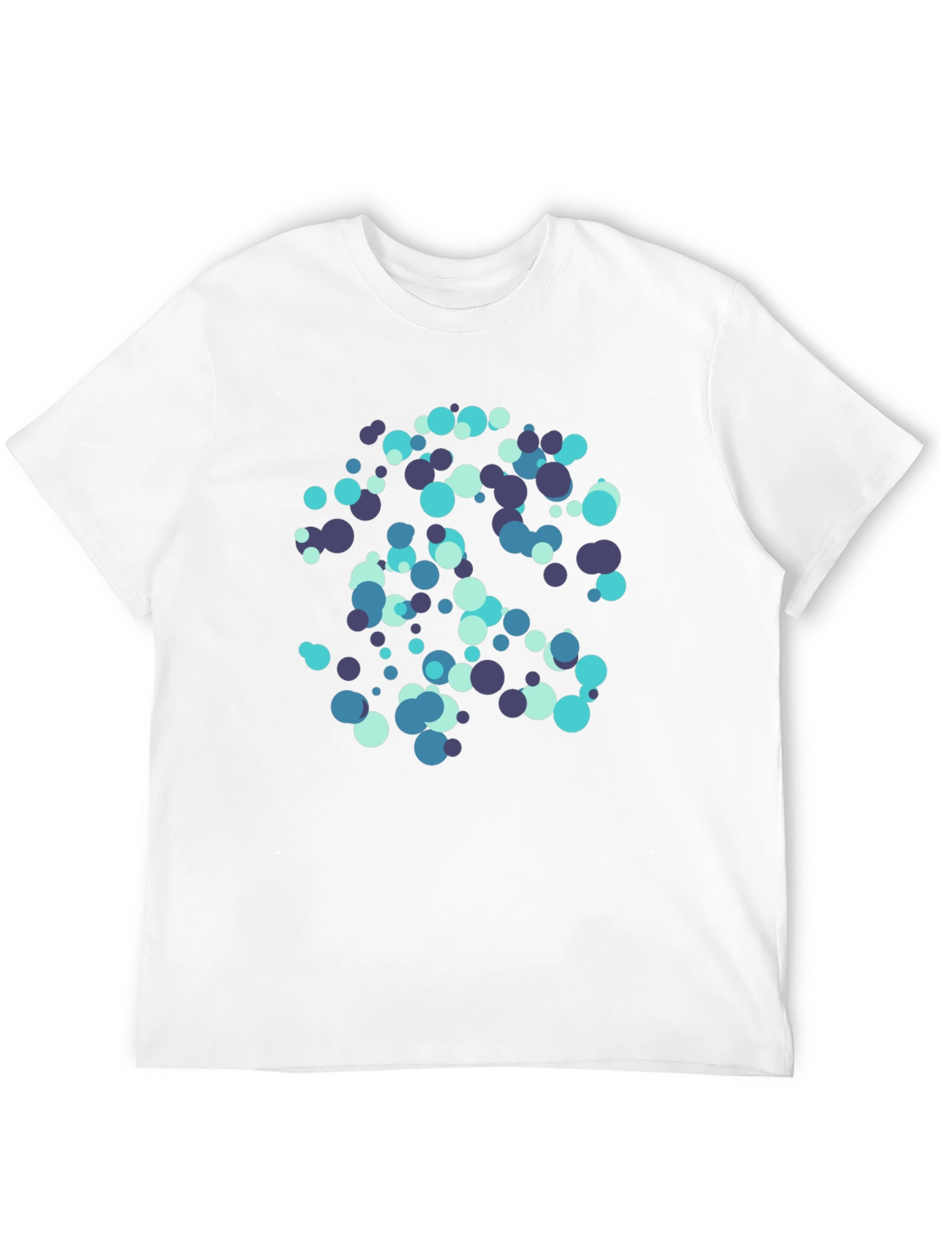 Abstract Circles Black T-Shirt - Modern Design