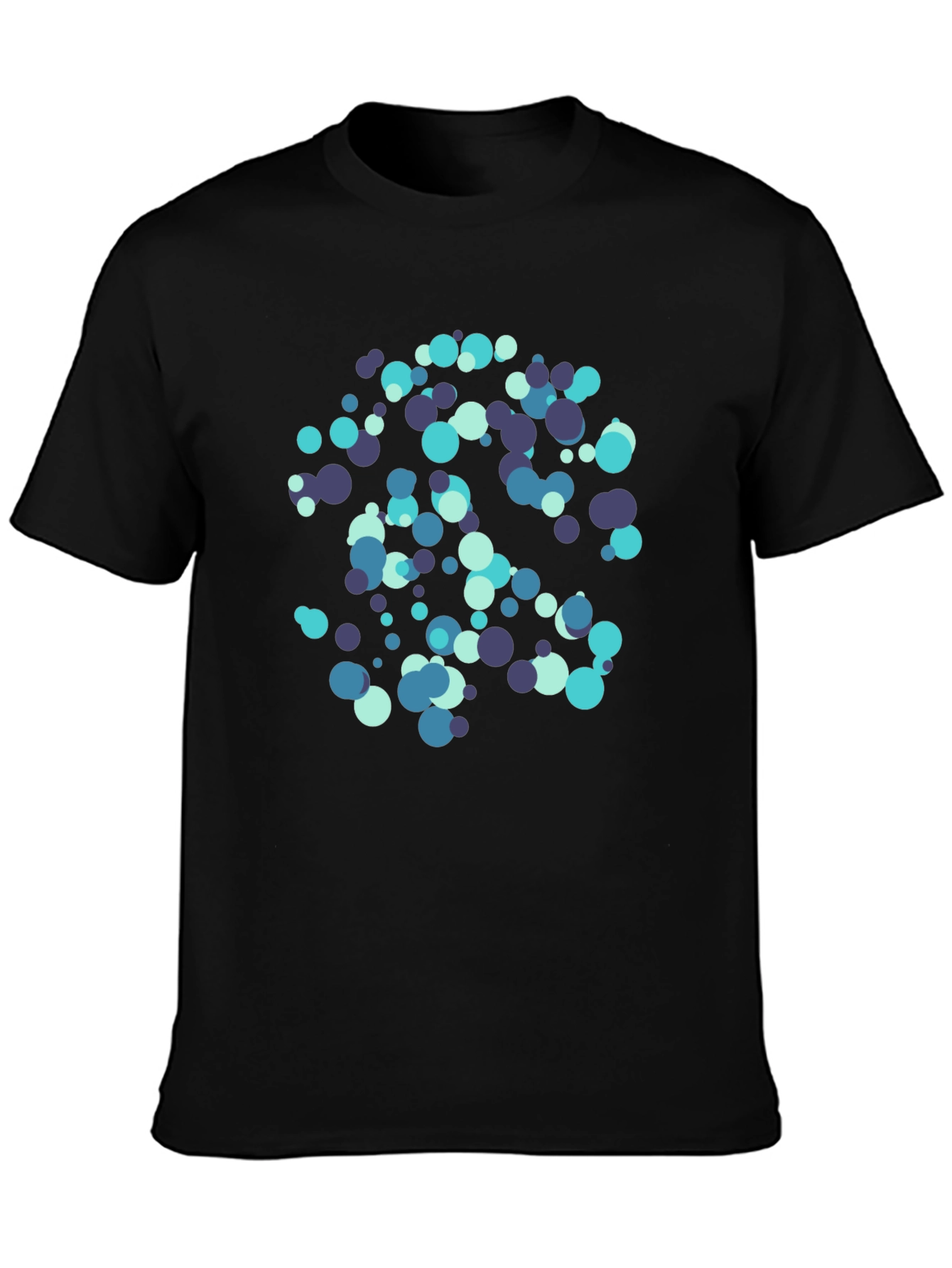 Abstract Circles Black T-Shirt - Modern Design