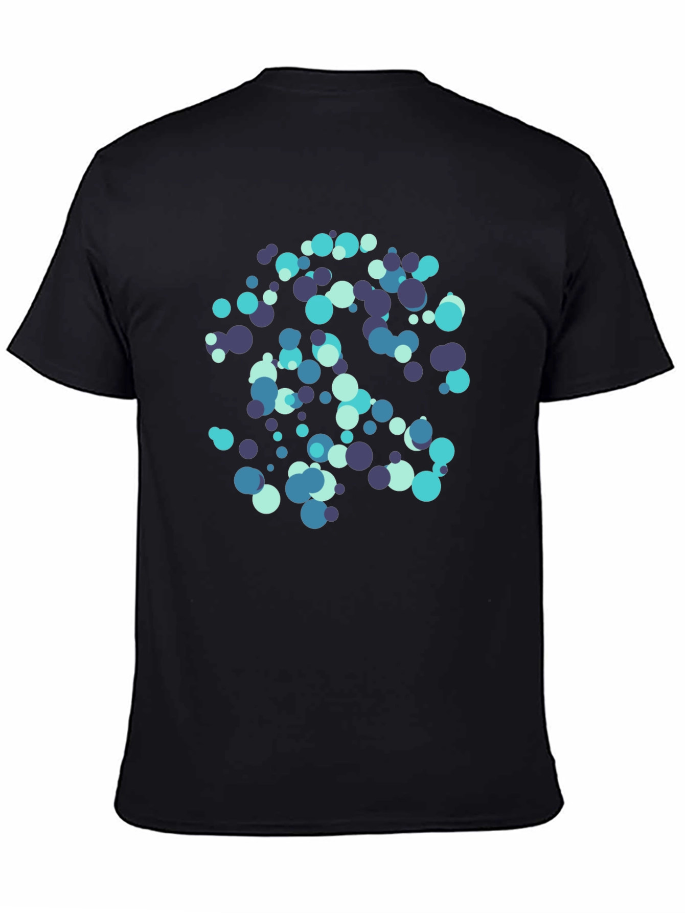Abstract Circles Black T-Shirt - Modern Design