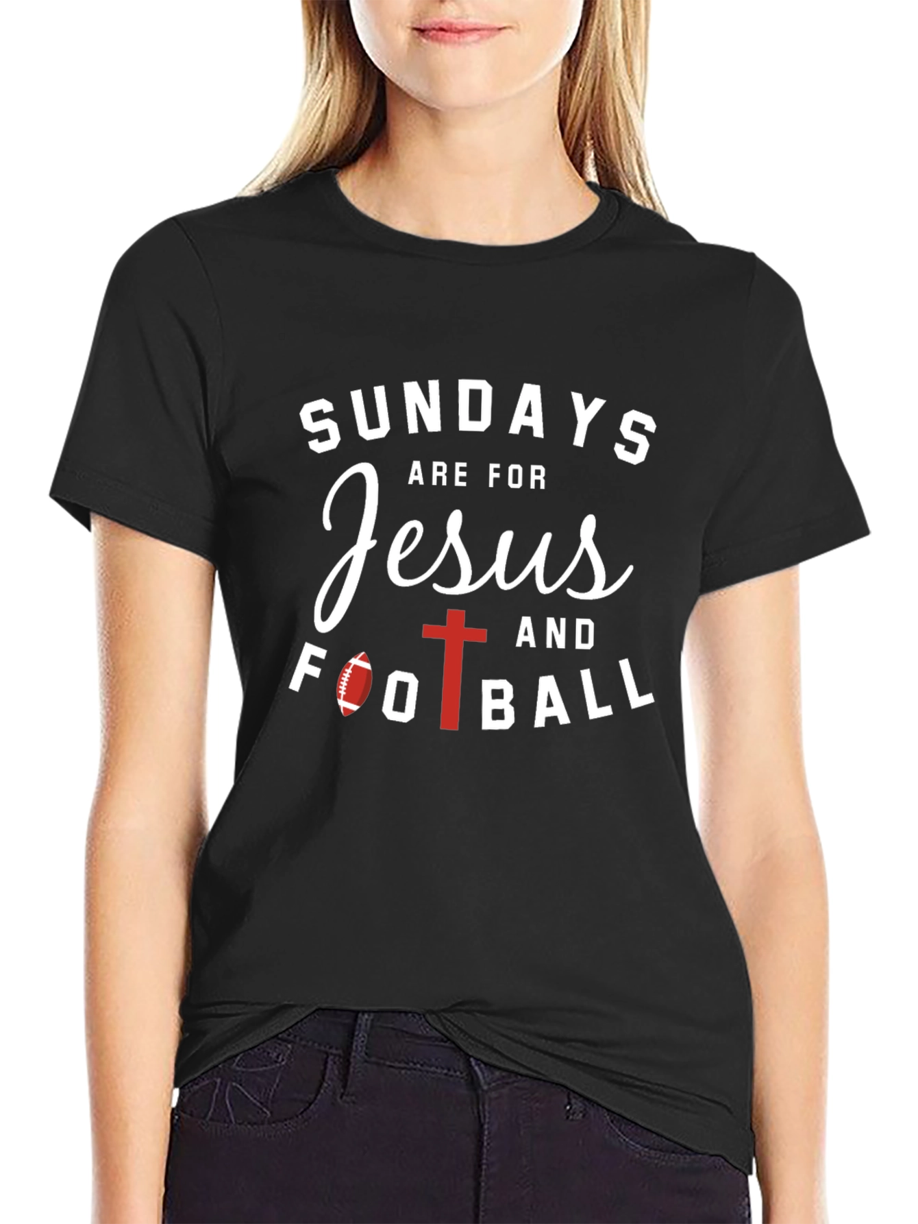 Sundays are for Jesus and Football T-Shirt