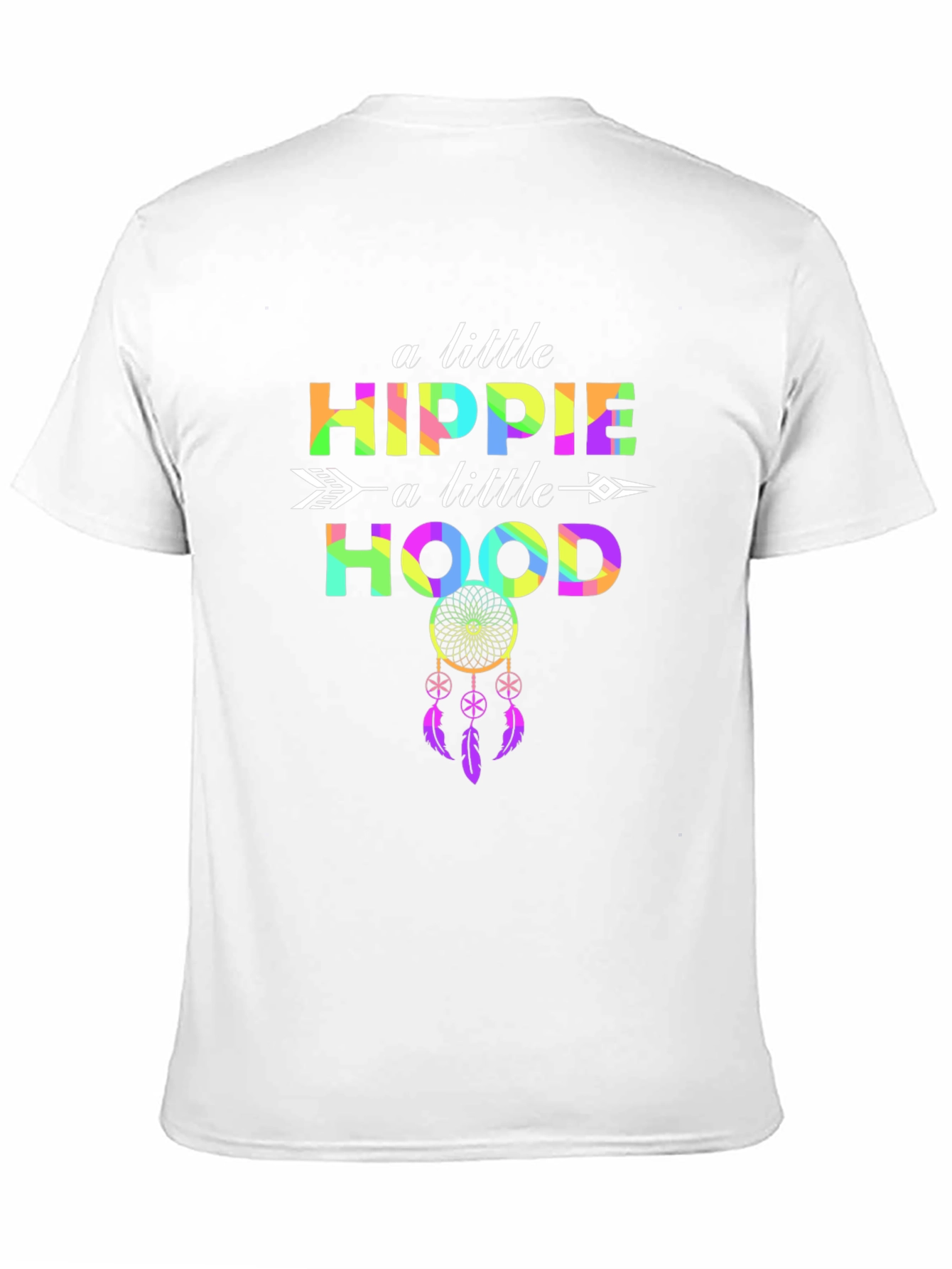 Hippie Hood T-Shirt Dreamcatcher Graphic Tee - Mens