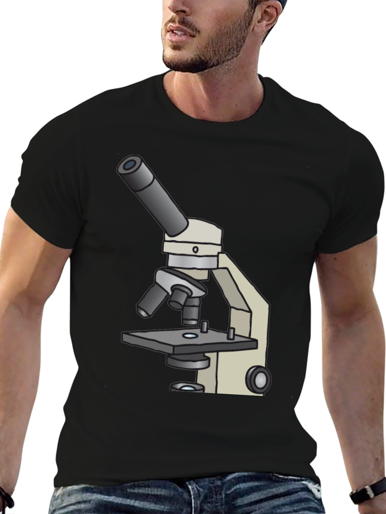 Microscope Graphic T-Shirt - Science Tee