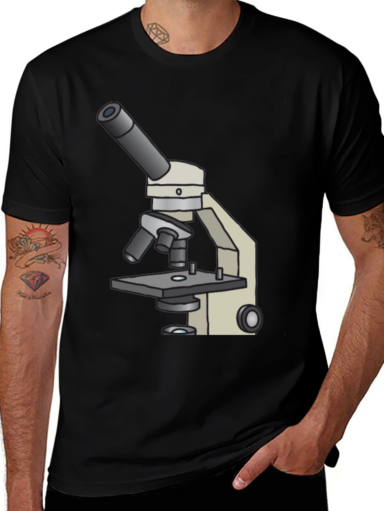 Microscope Graphic T-Shirt - Science Tee