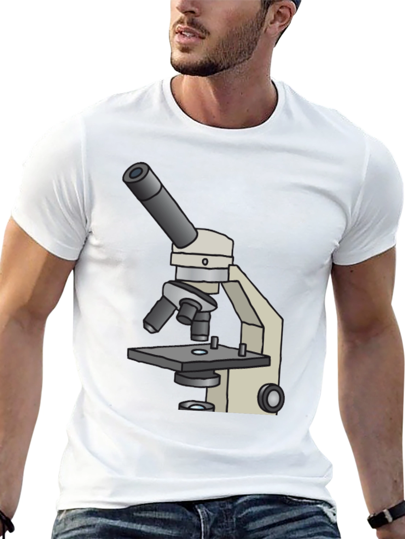 Microscope Graphic T-Shirt - Science Tee
