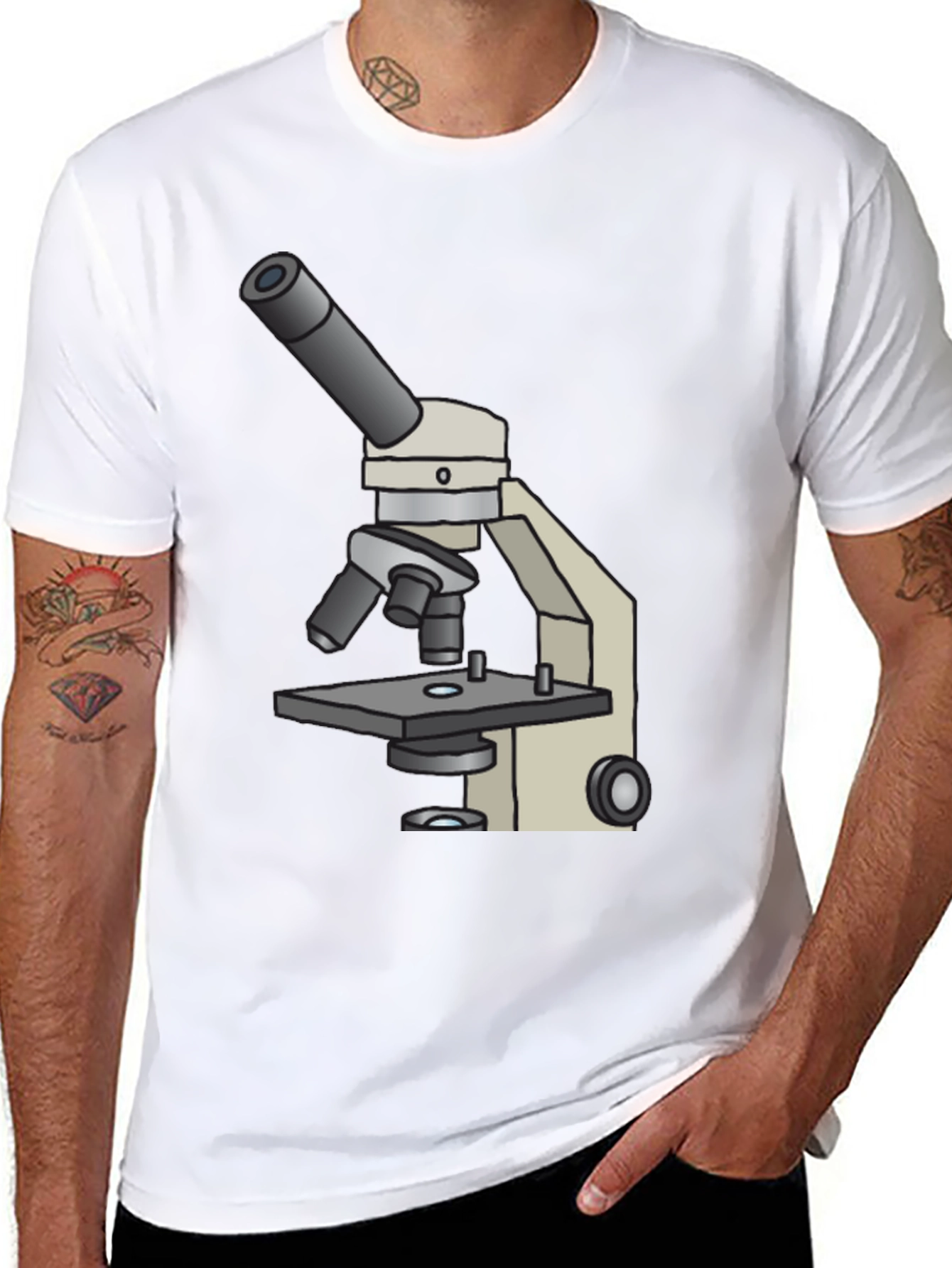 Microscope Graphic T-Shirt - Science Tee