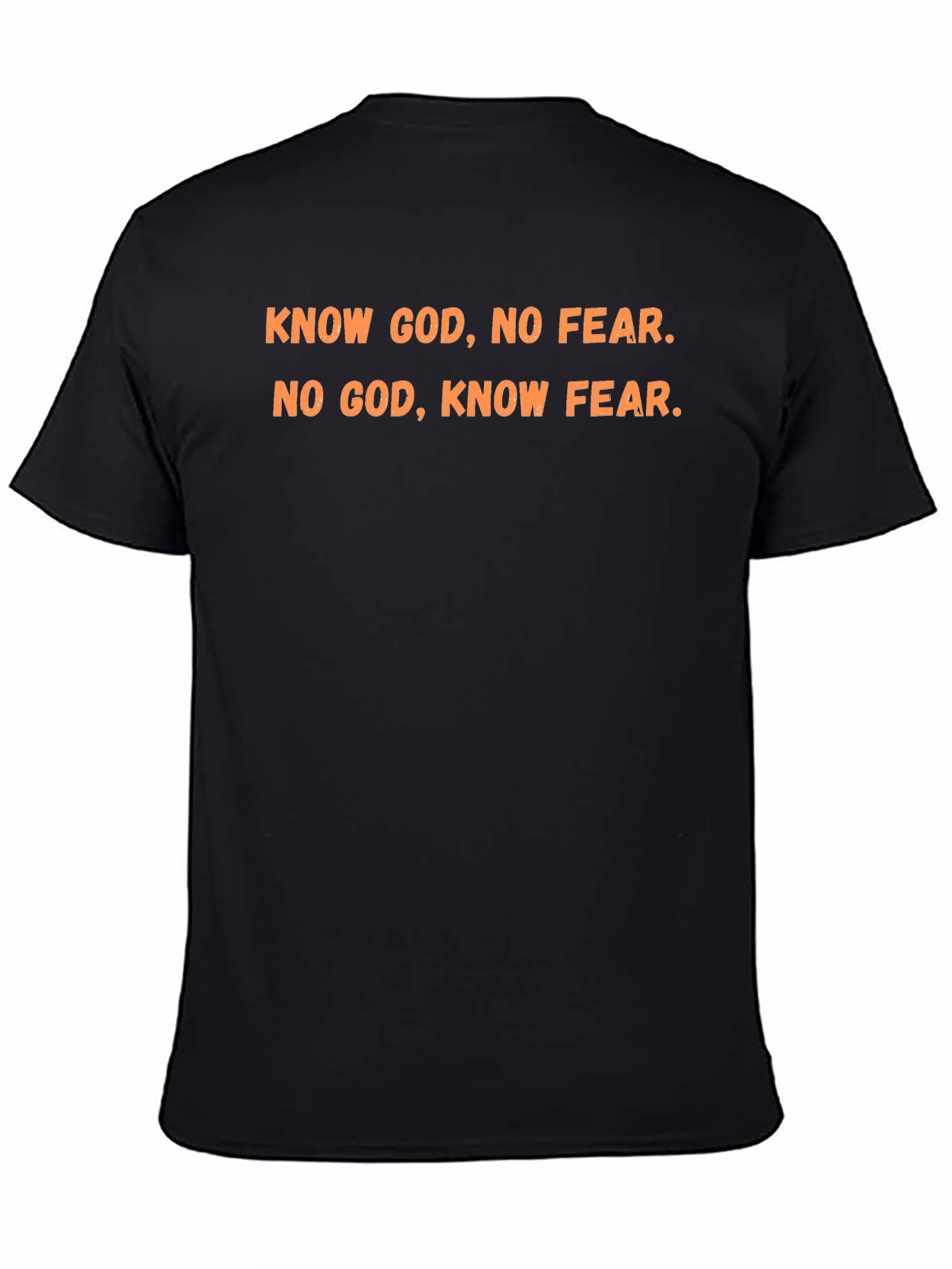 Know God No Fear Graphic Tee - Black