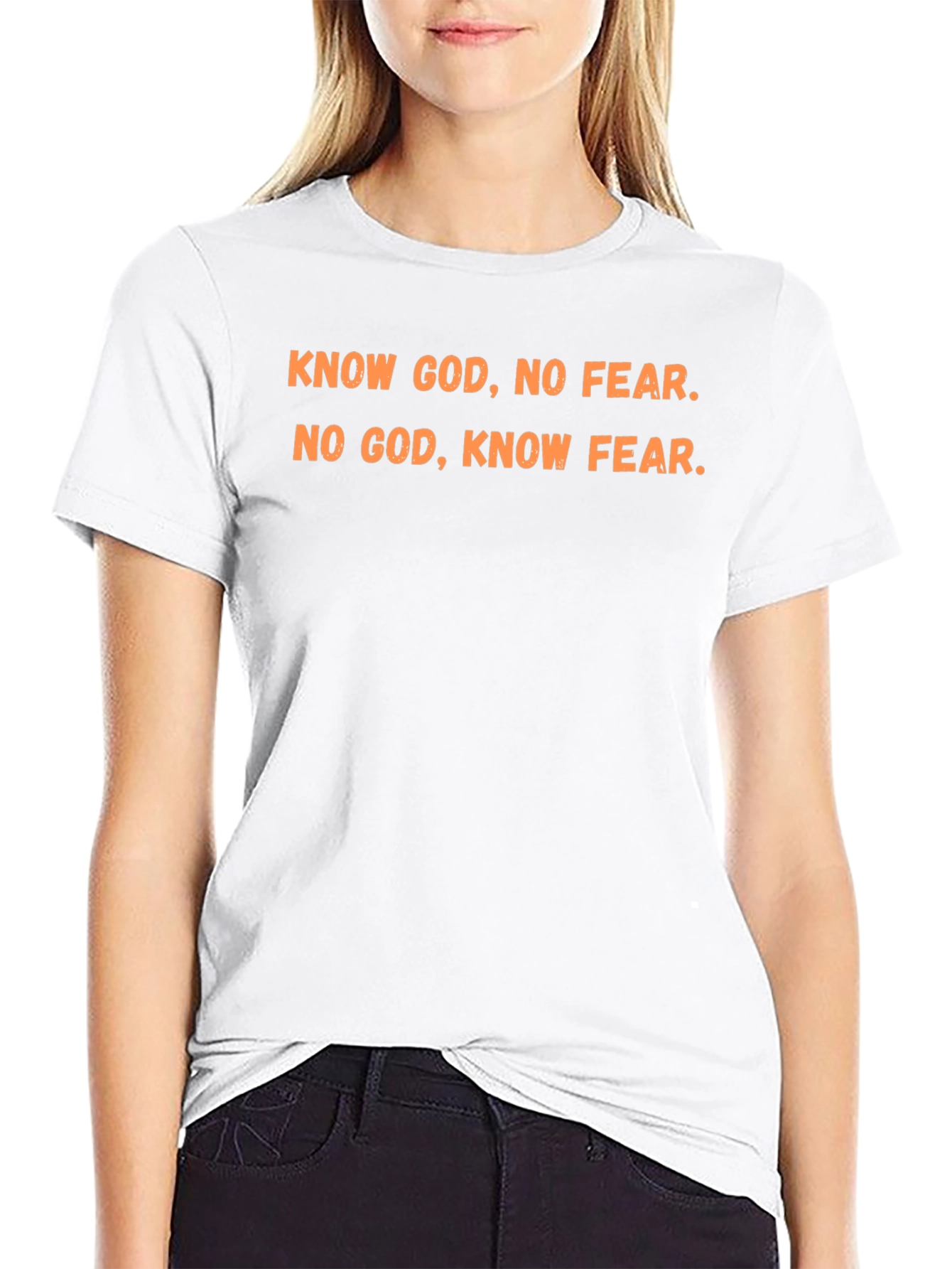 Know God No Fear Graphic Tee - Black