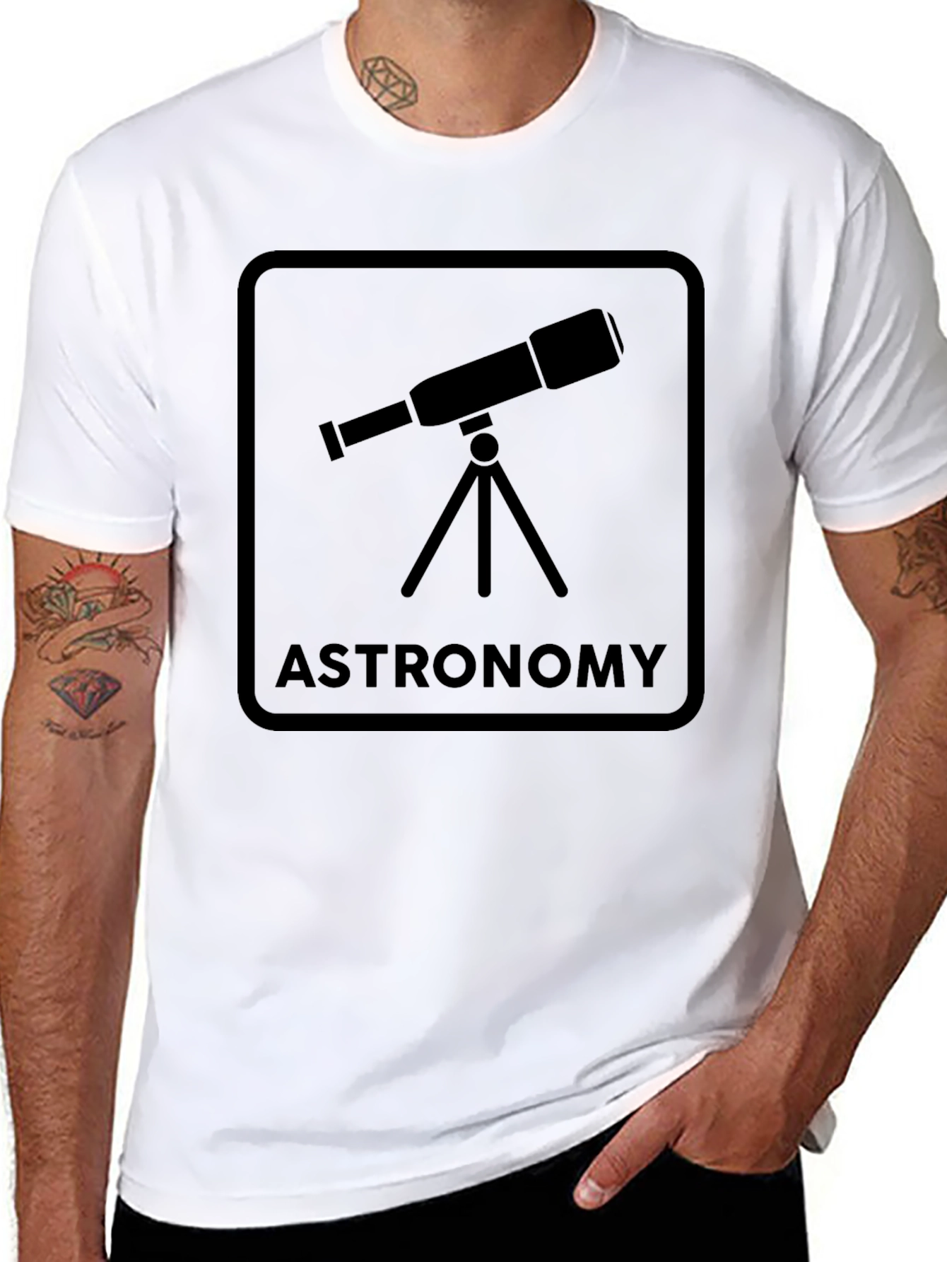 Astronomy Telescope Graphic T-Shirt