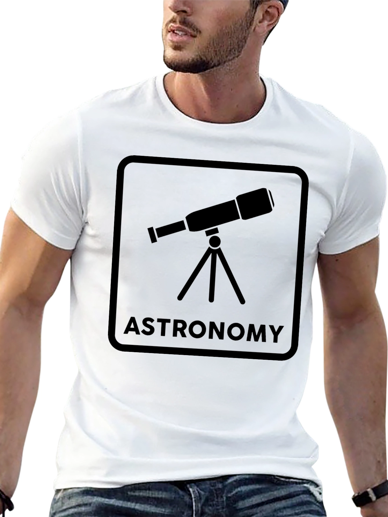 Astronomy Telescope Graphic T-Shirt
