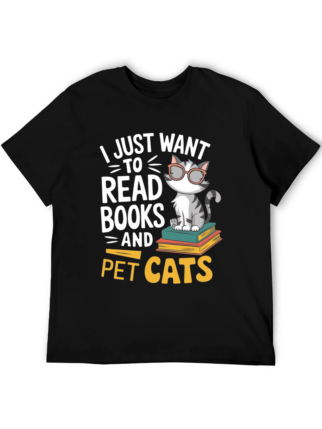 Bookworm Cat T-Shirt
