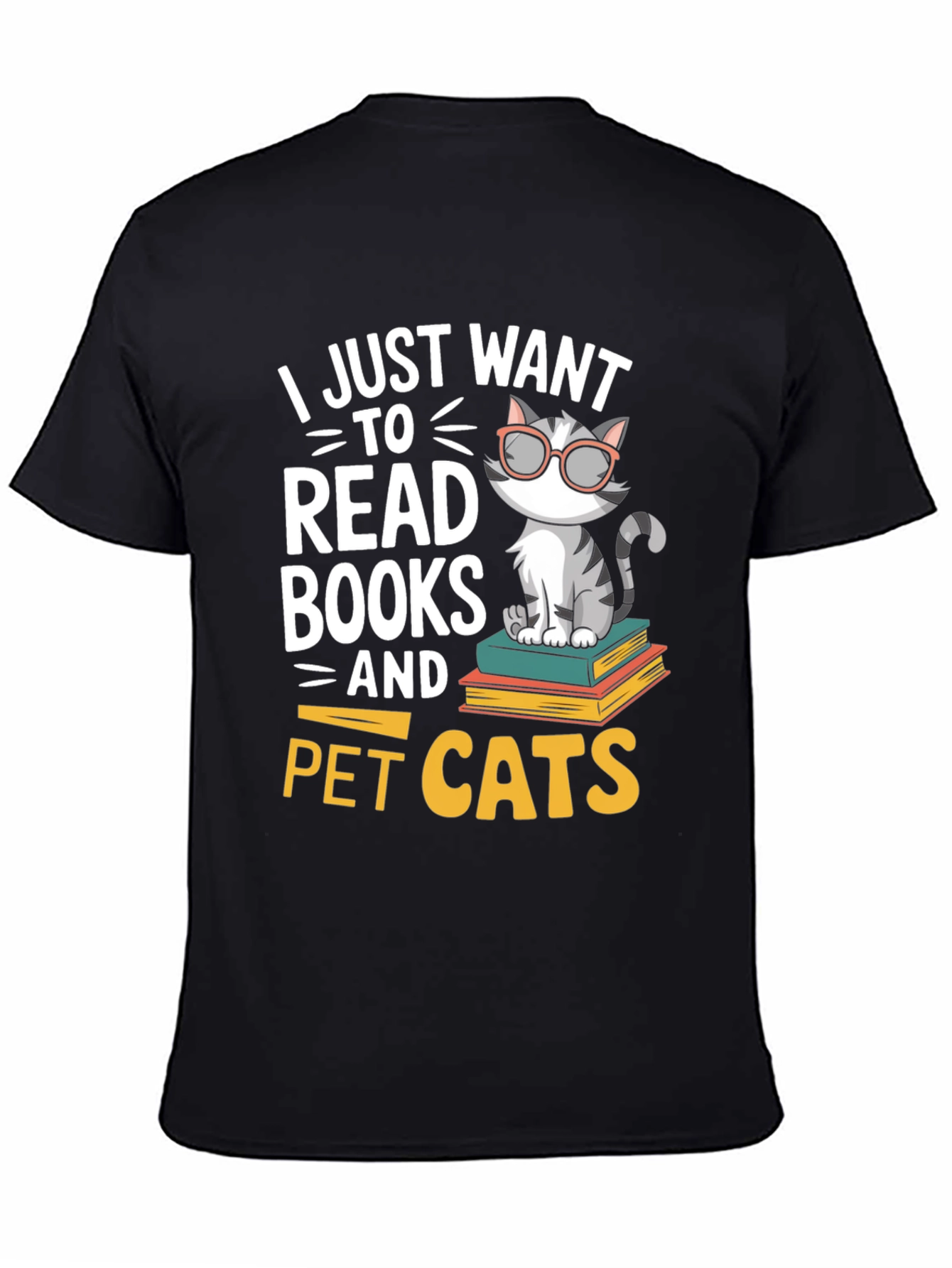 Bookworm Cat T-Shirt