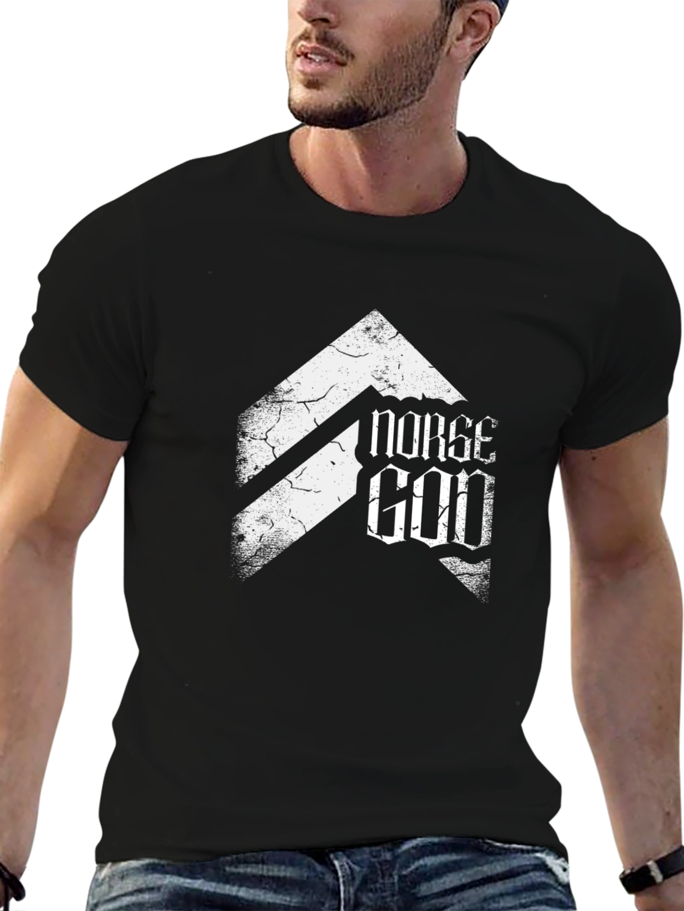 Norse God Graphic Black T-Shirt