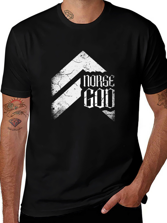 Norse God Graphic Black T-Shirt