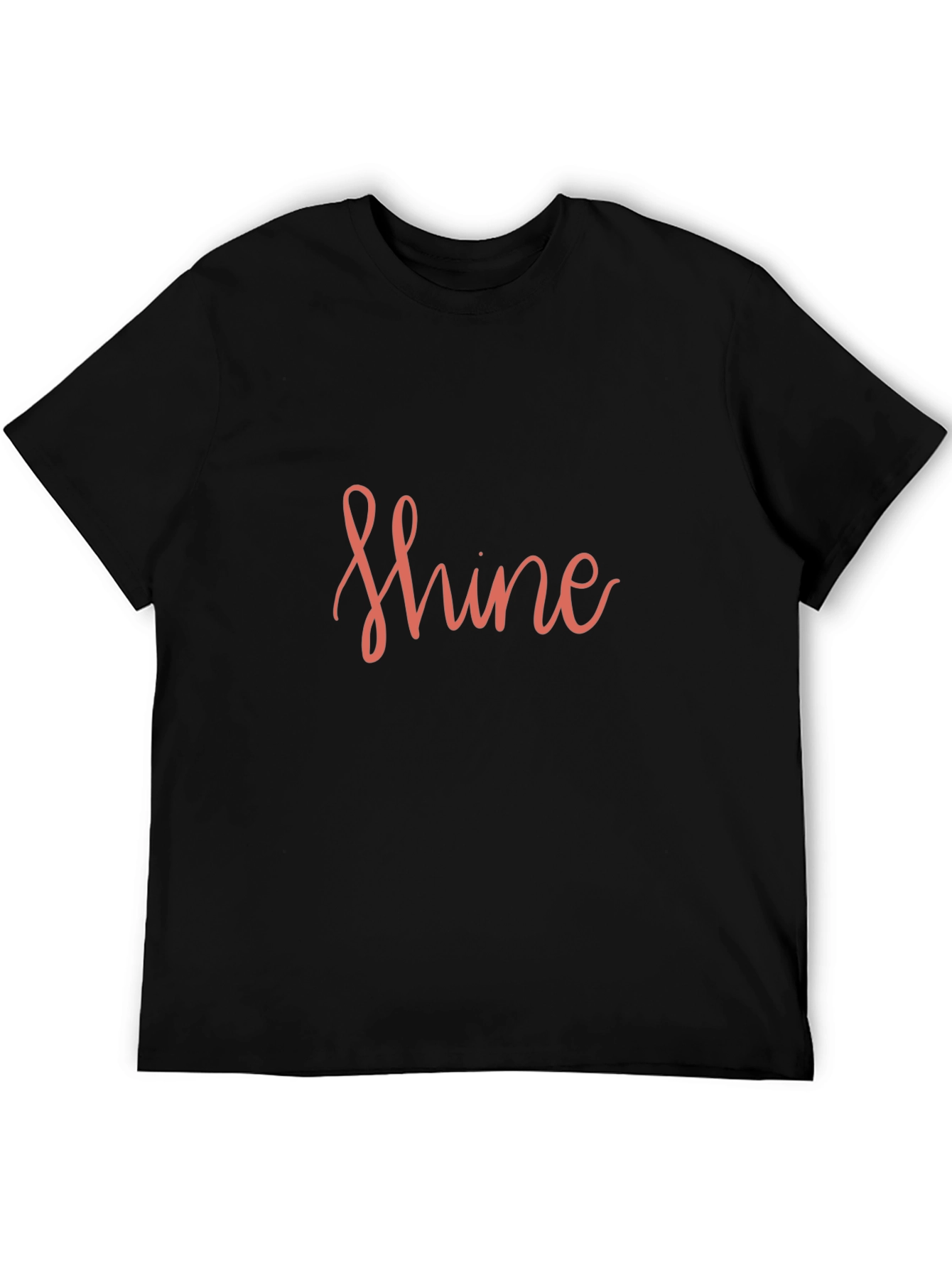 Shine Graphic Tee - Stylish Black T-Shirt