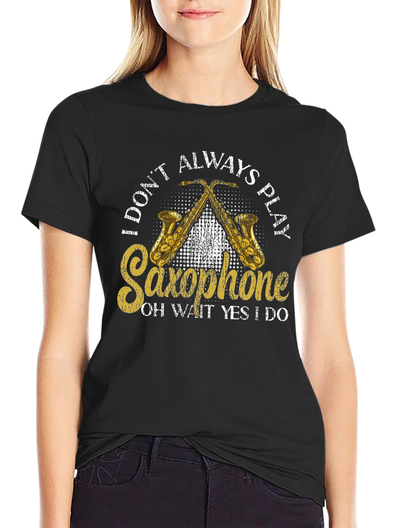 Saxophone Player Graphic T-Shirt - Music Lover Tee